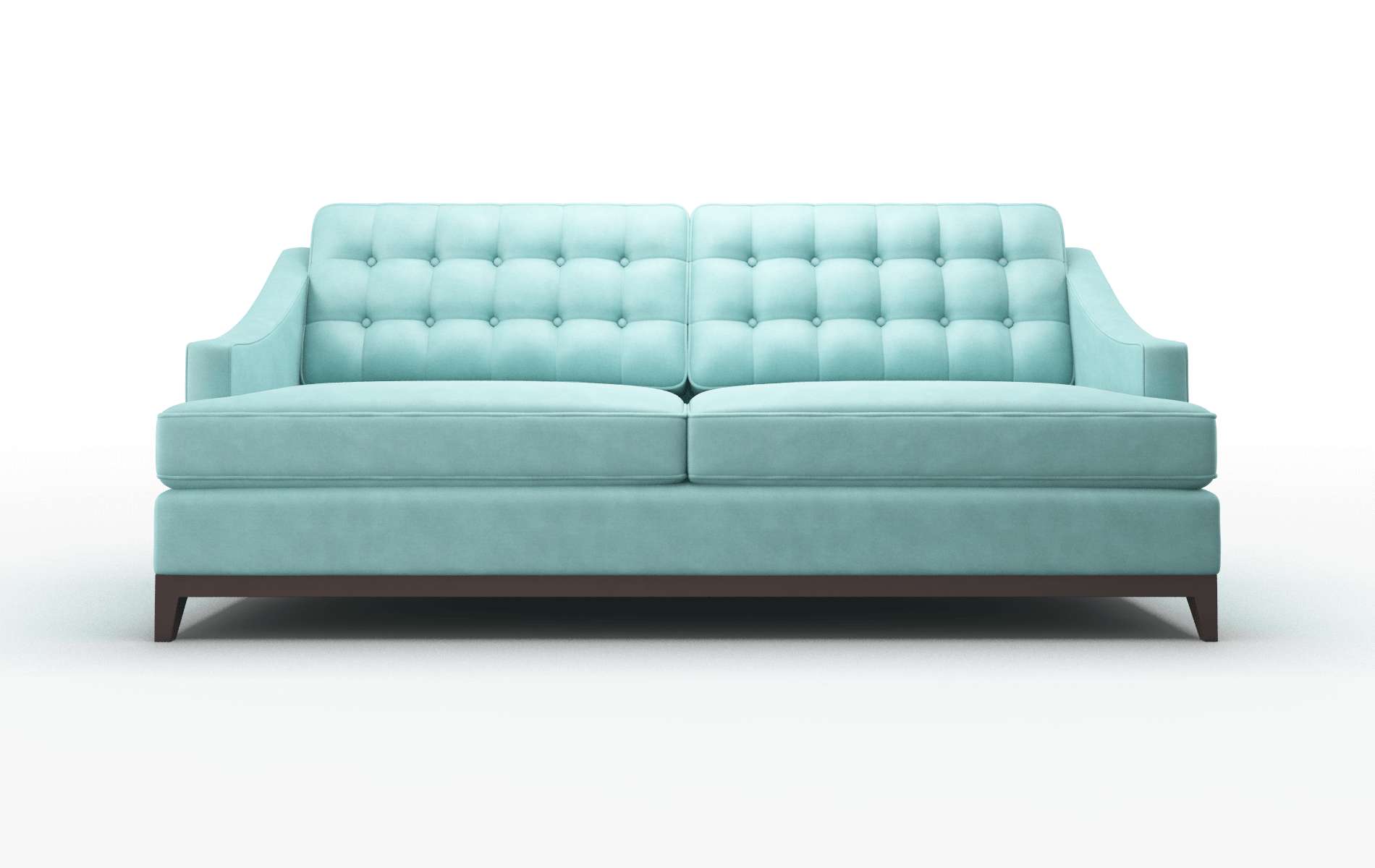 Geneva Curious Turquoise Sofa espresso legs 1