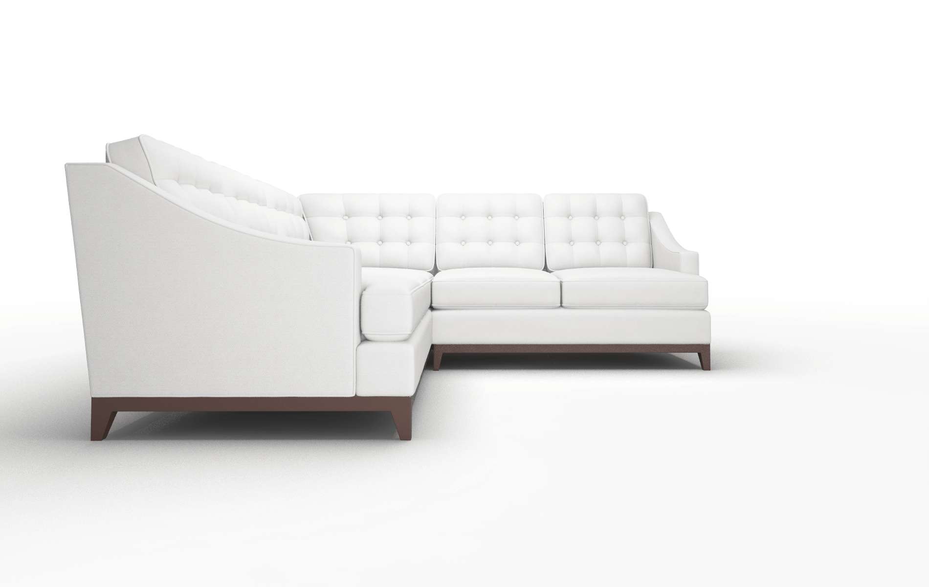 Geneva Dawson Platinum Sectional espresso legs 2