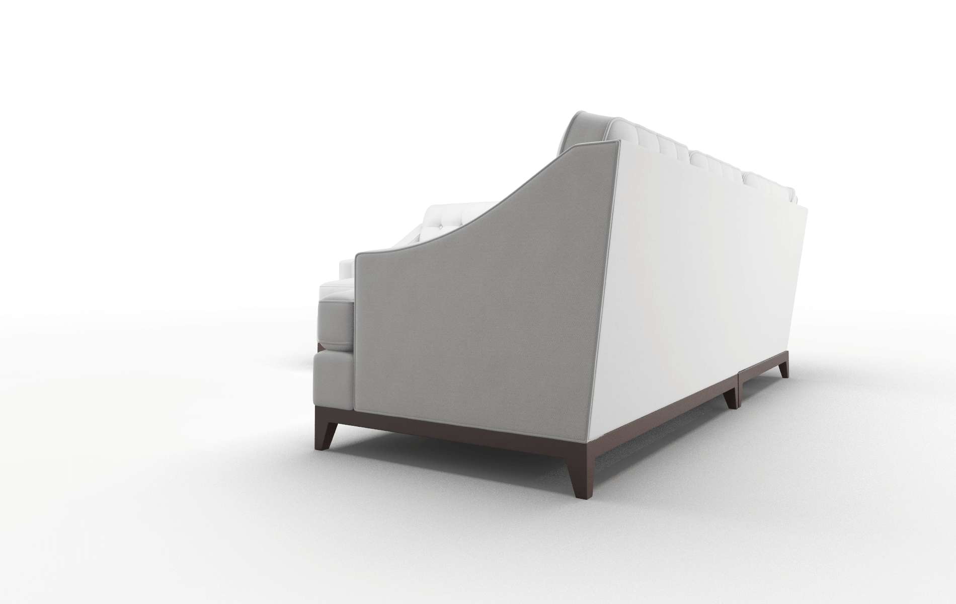 Geneva Dawson Platinum Sectional espresso legs 4