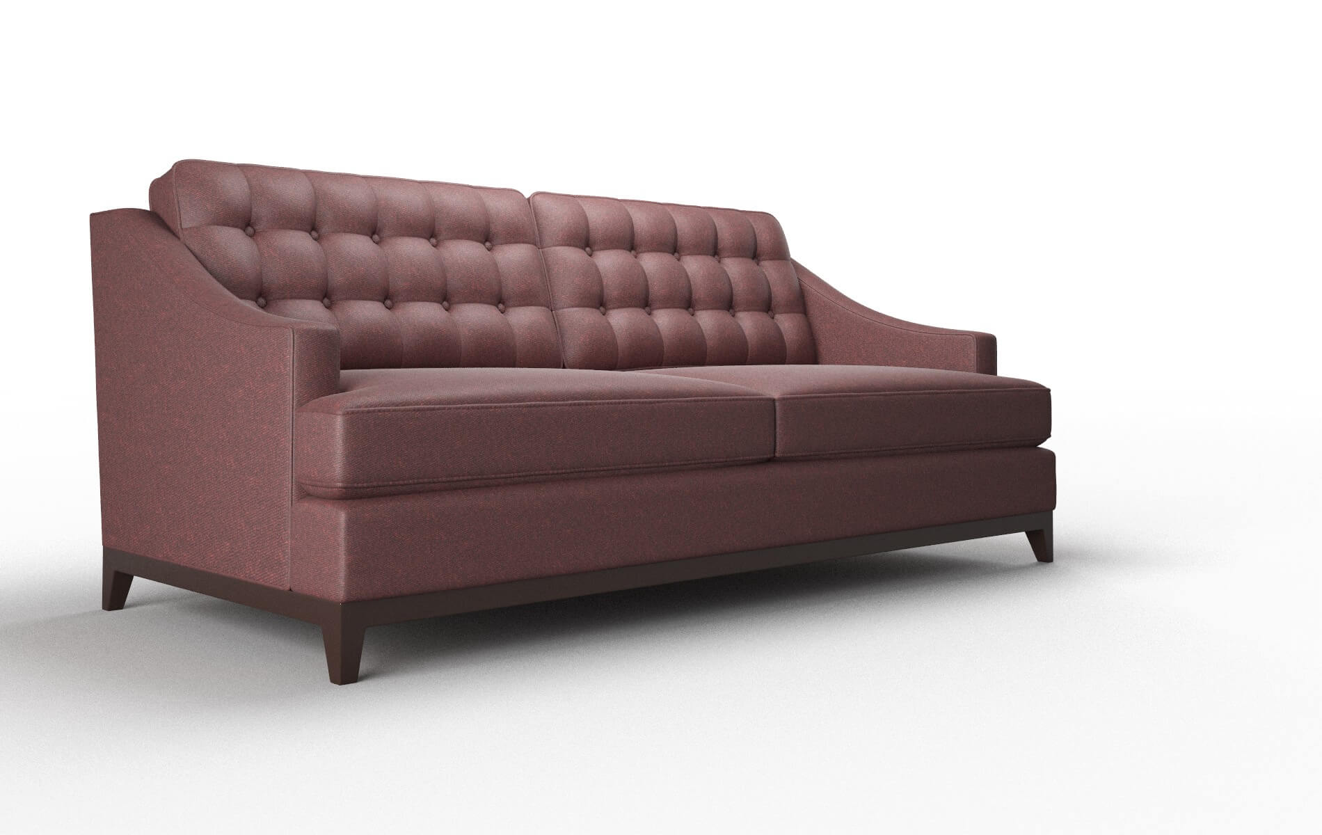 Geneva Derby Berry Sofa espresso legs 2