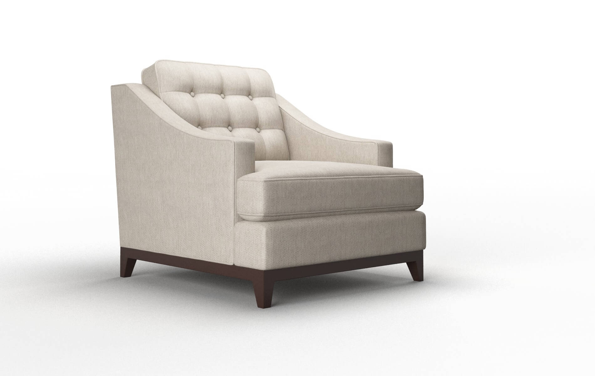 Geneva Derby Linen Chair espresso legs 2