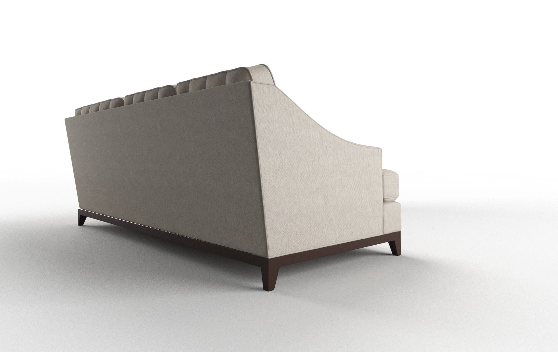 Geneva Derby Linen Sectional espresso legs 3