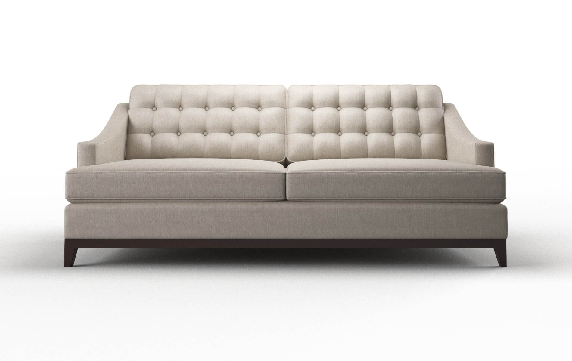 Geneva Derby Linen Sofa espresso legs 1