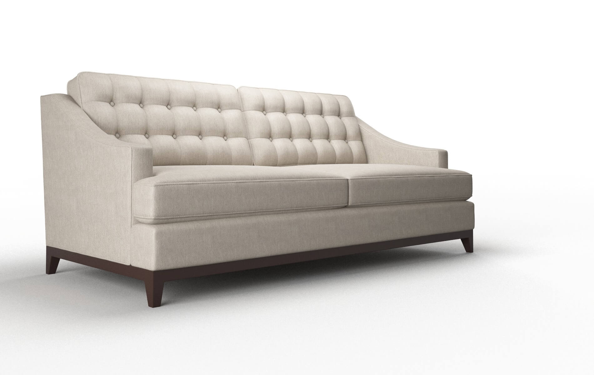 Geneva Derby Linen Sofa espresso legs 2