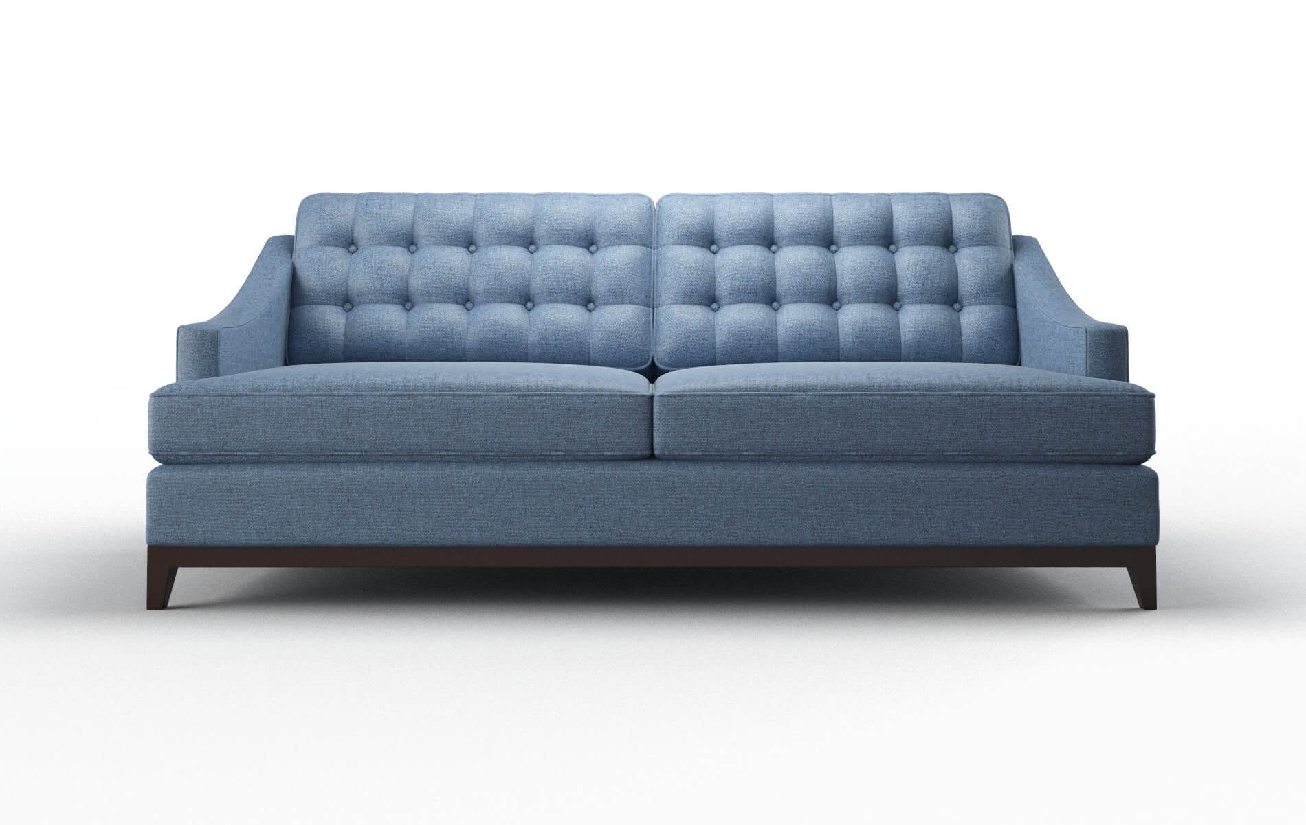 Geneva Derby Navy Sofa espresso legs 1