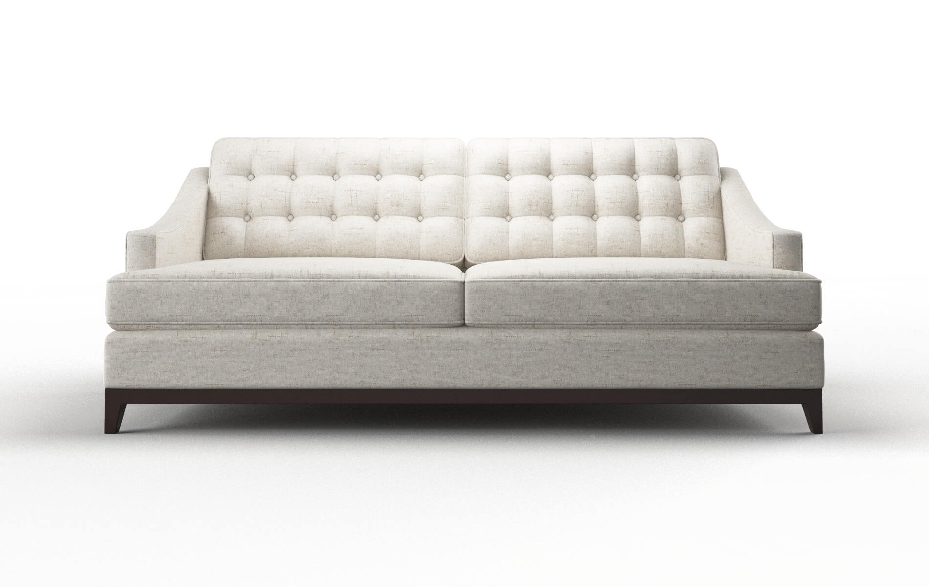 Geneva Derby Taupe Sofa espresso legs 1