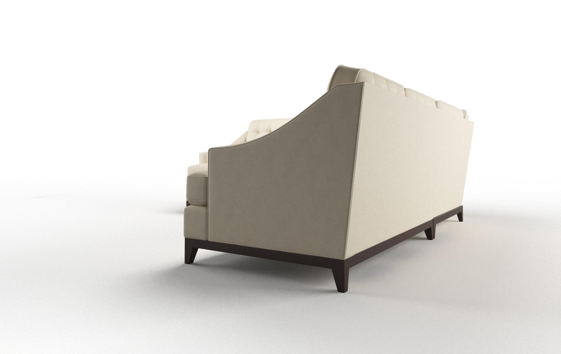 Geneva Dream_d Almond Sectional espresso legs 4