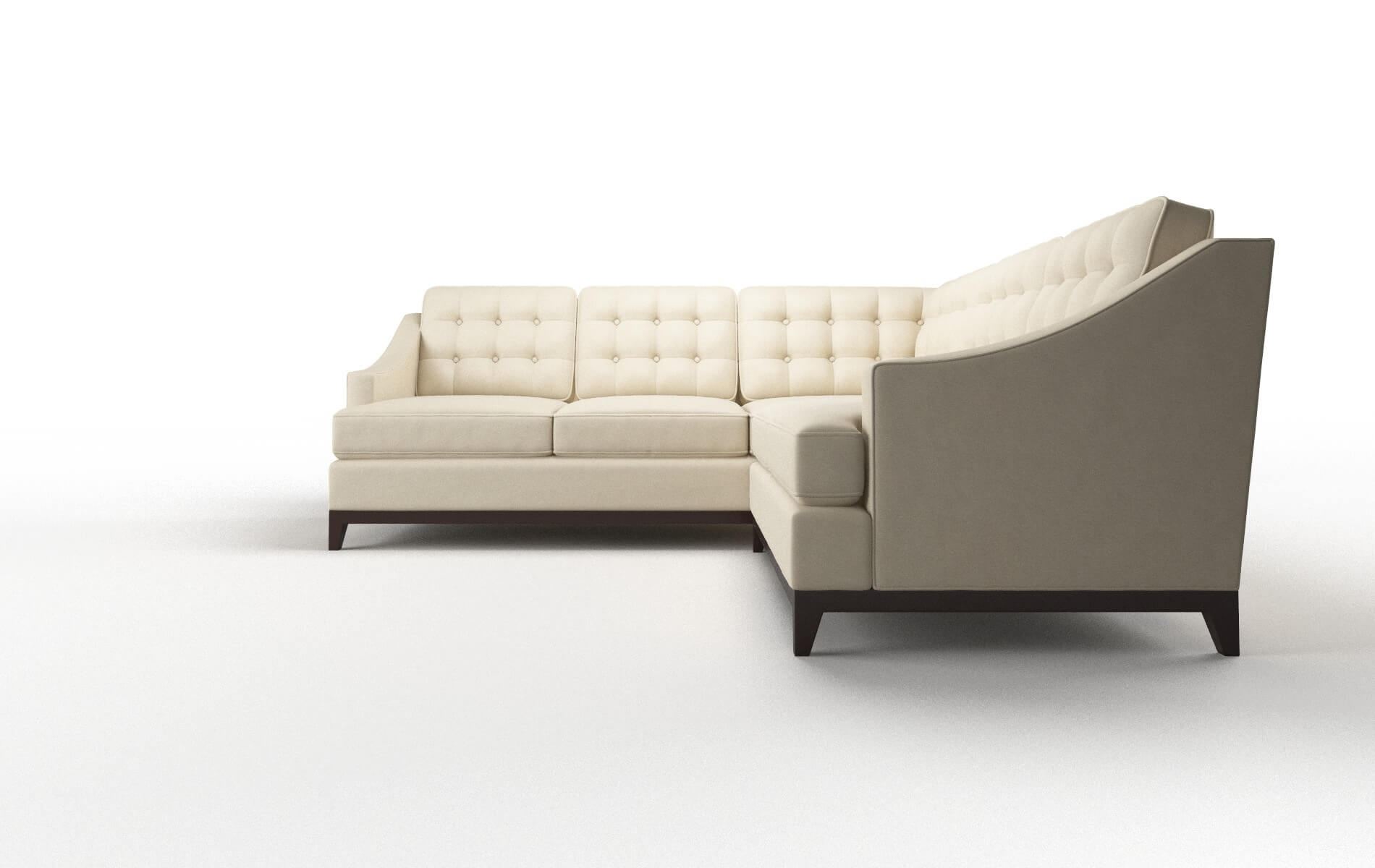 Geneva Dream_d Almond Sectional espresso legs 5