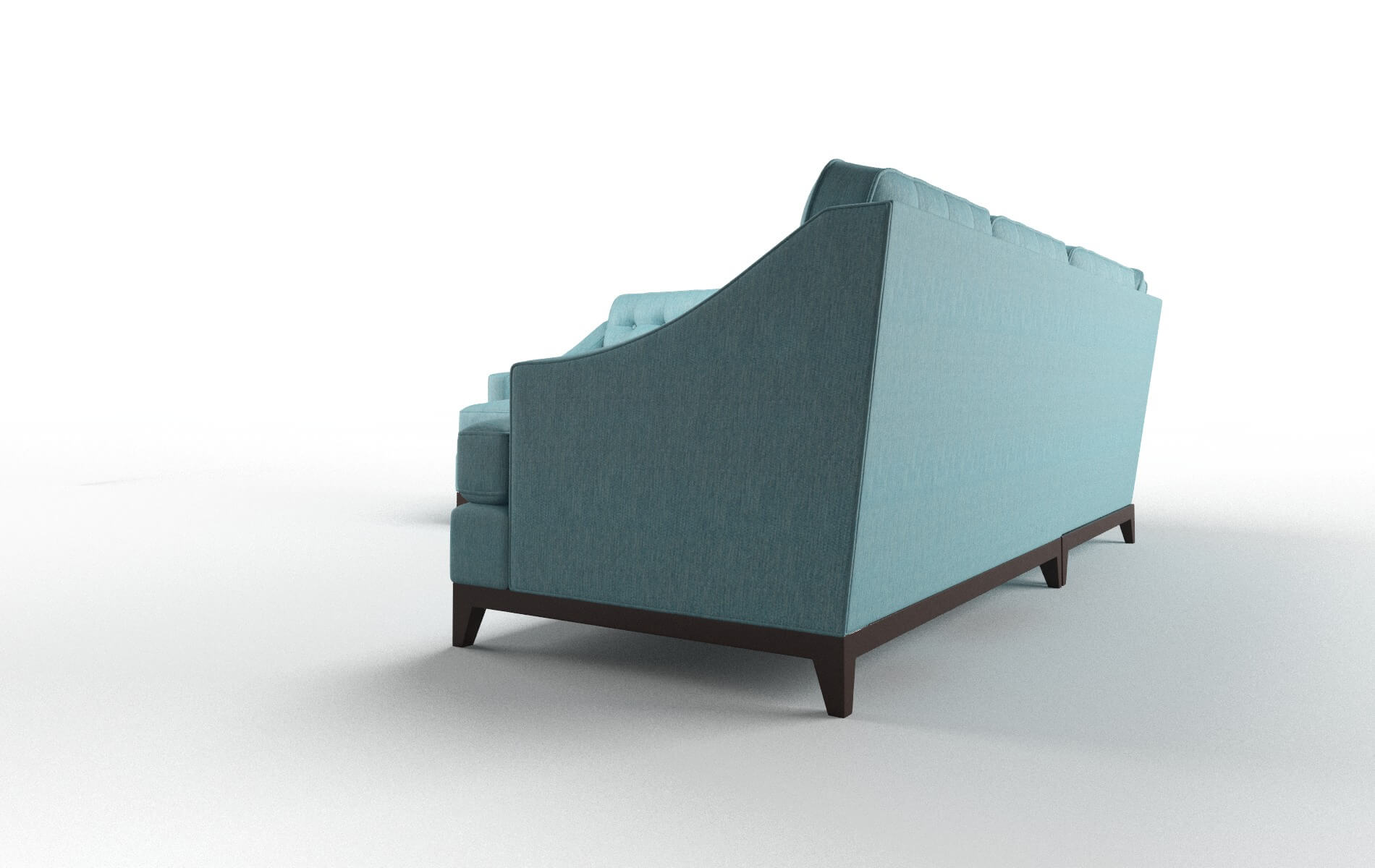 Geneva Durham Pine Sectional espresso legs 4