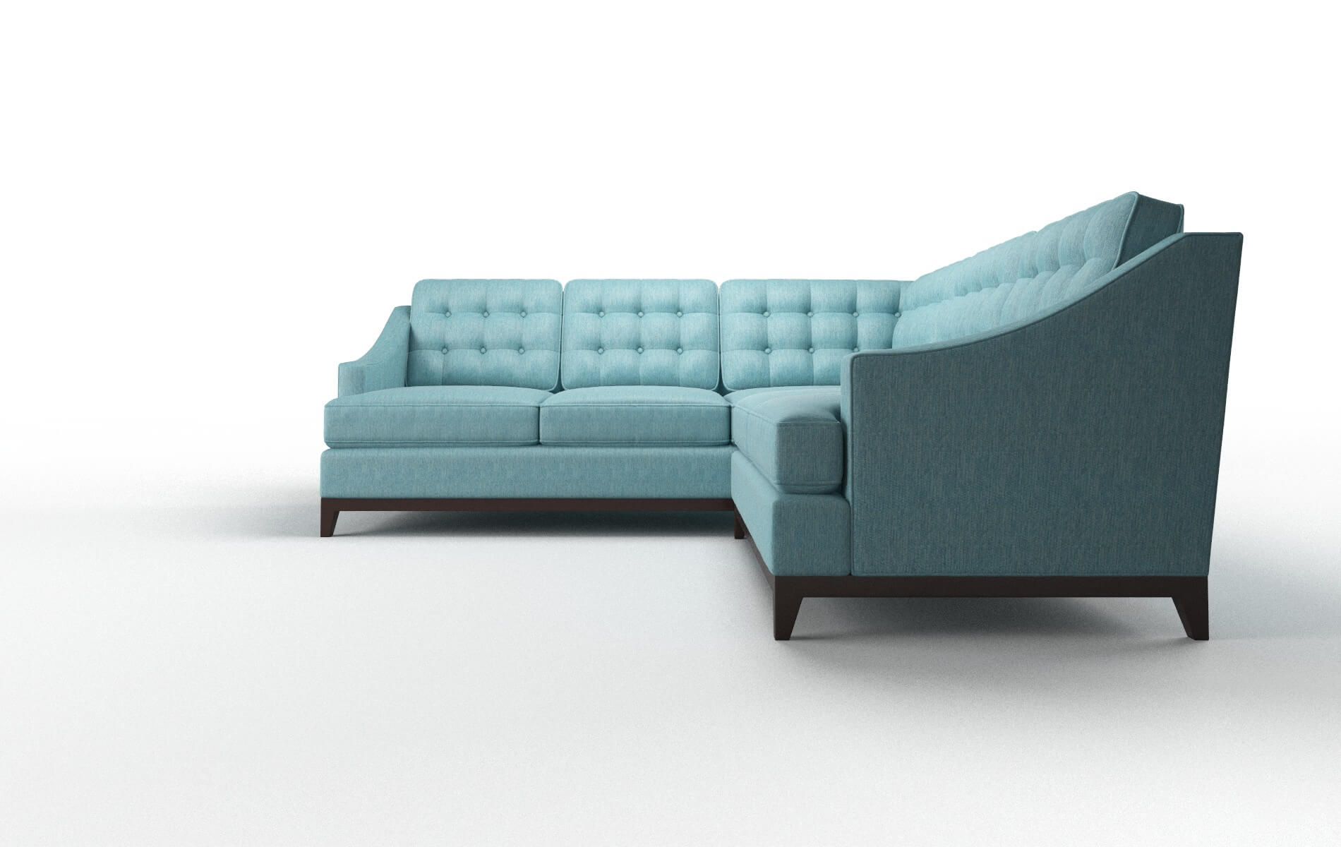 Geneva Durham Pine Sectional espresso legs 5
