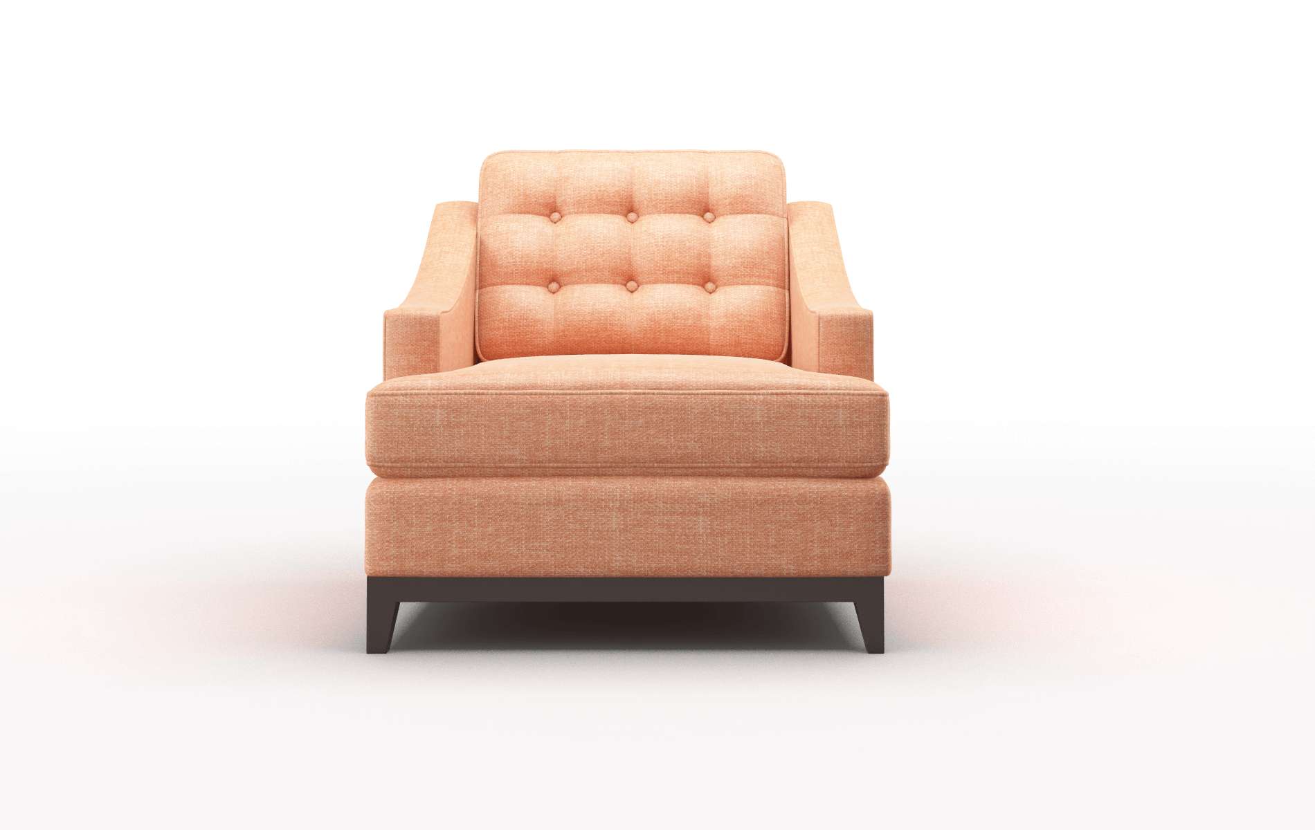 Geneva Durham Tangerine Chair espresso legs 1