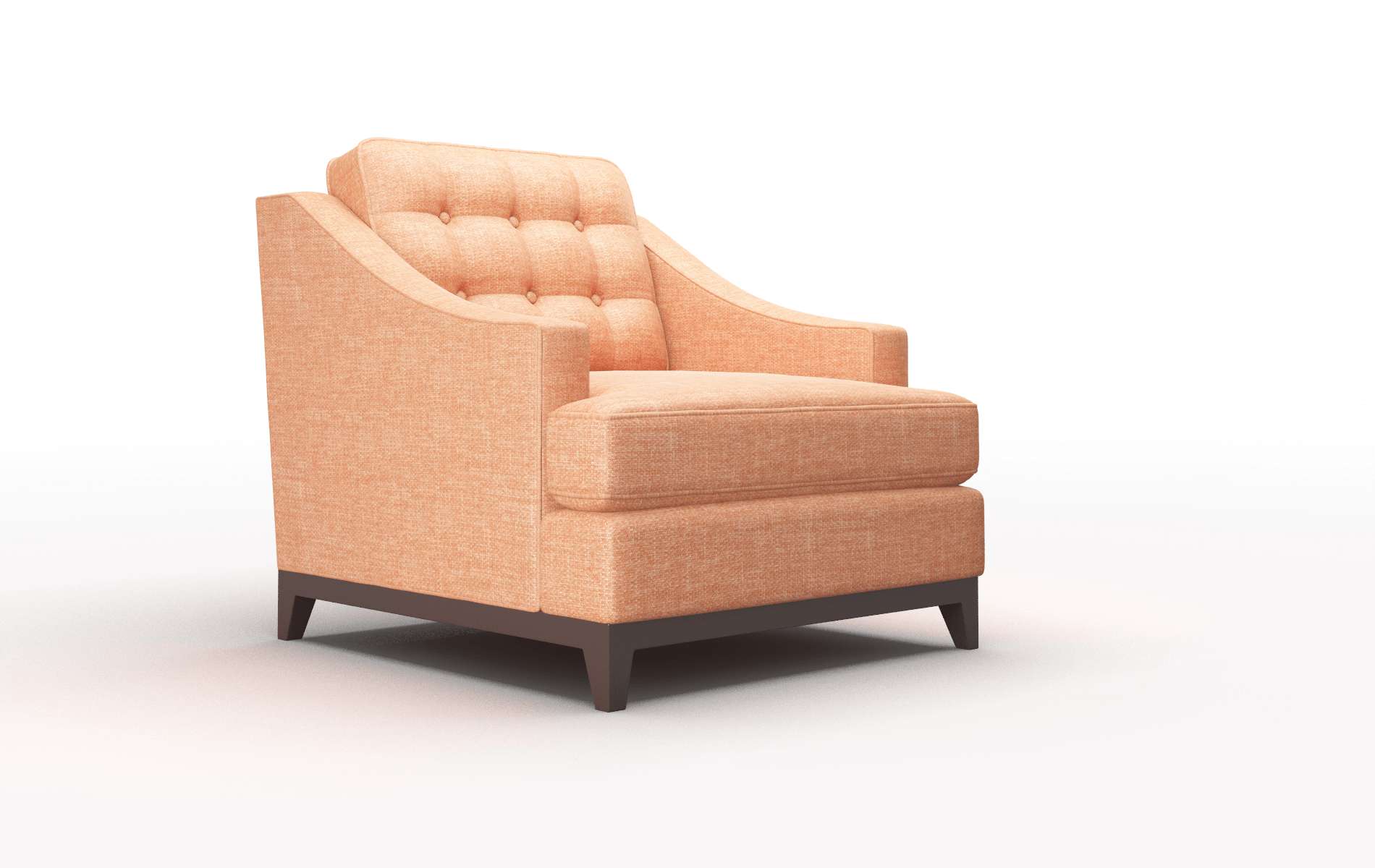 Geneva Durham Tangerine Chair espresso legs 2