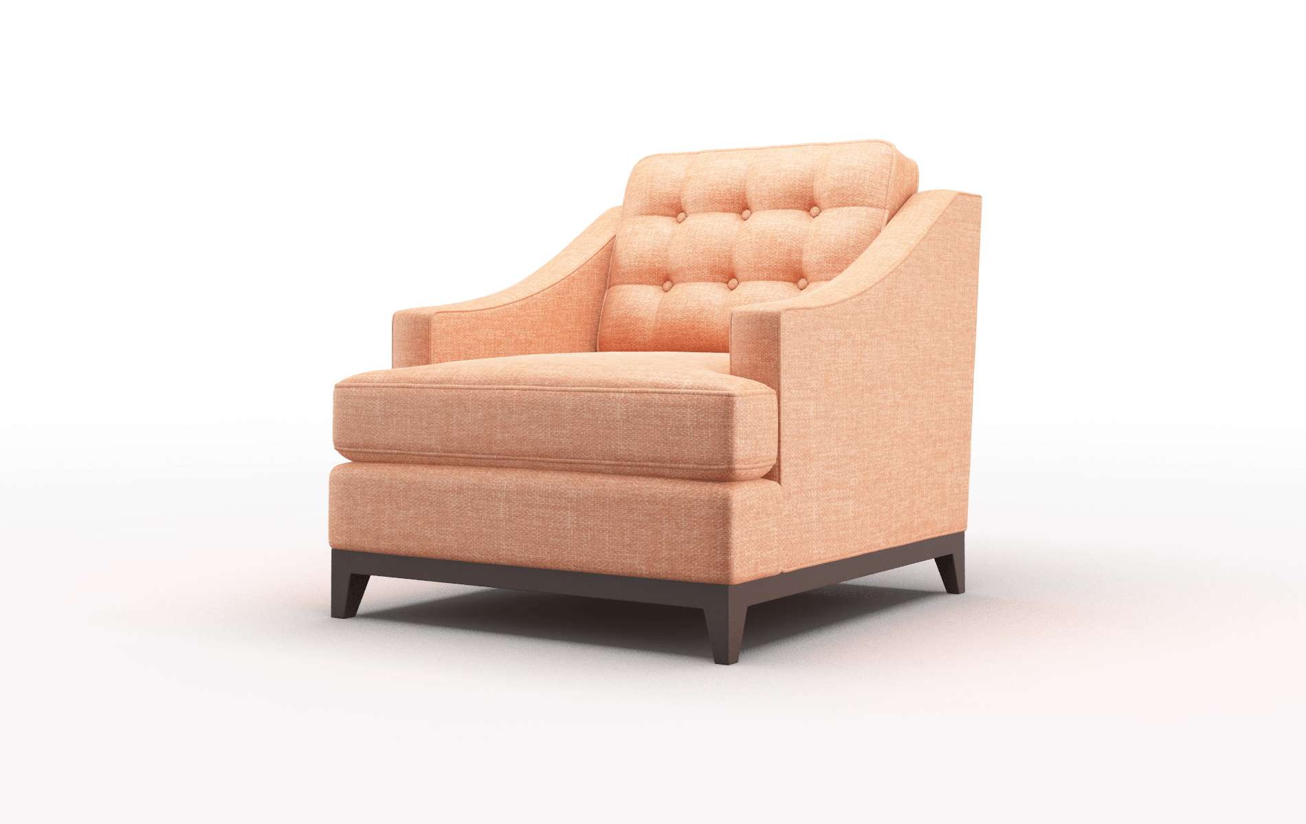 Geneva Durham Tangerine Chair espresso legs 4