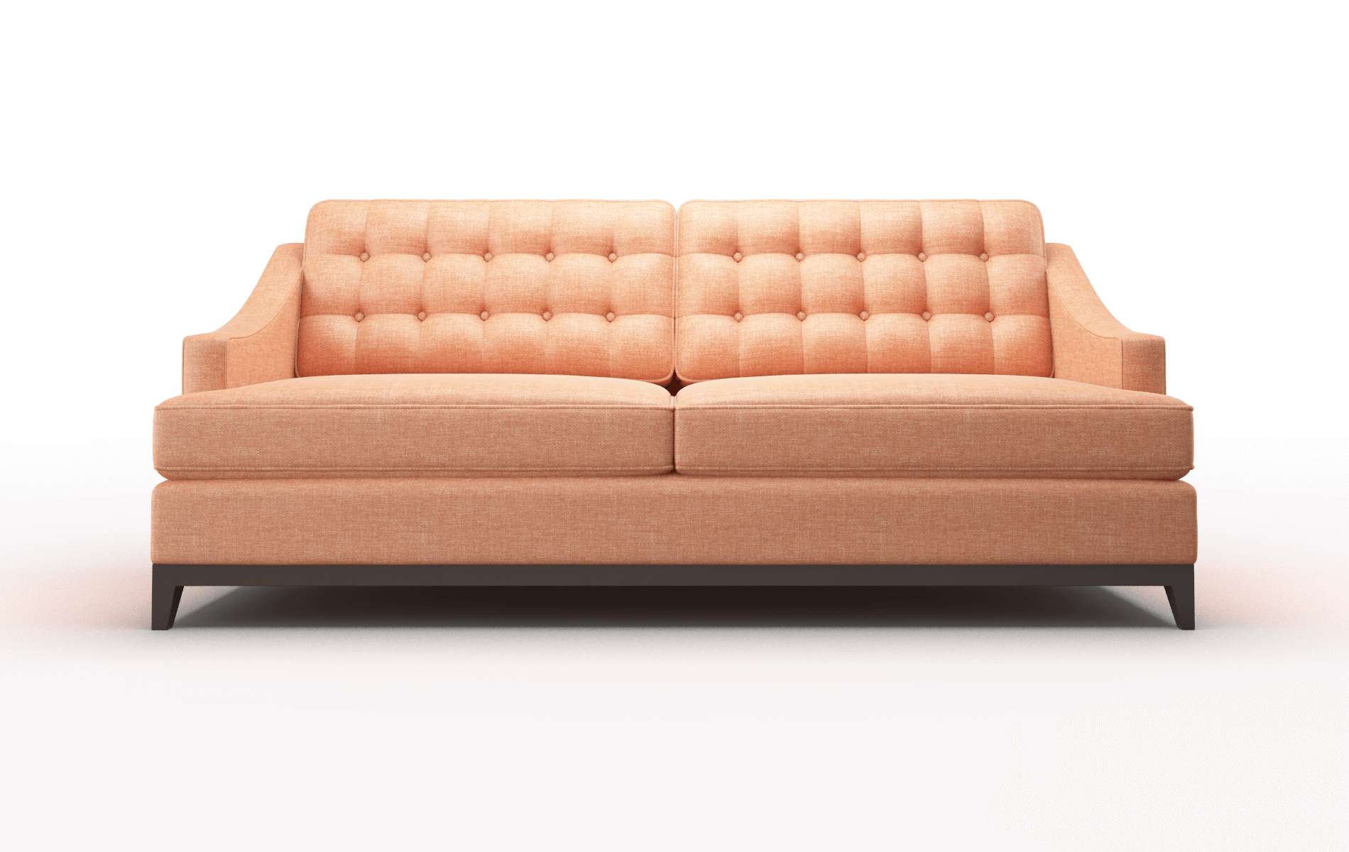 Geneva Durham Tangerine Sofa espresso legs 1