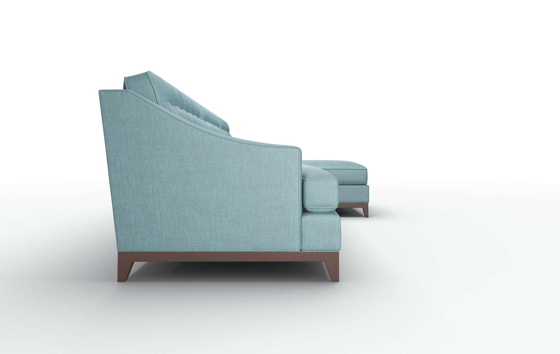 Geneva Elliot Teal Panel espresso legs 3