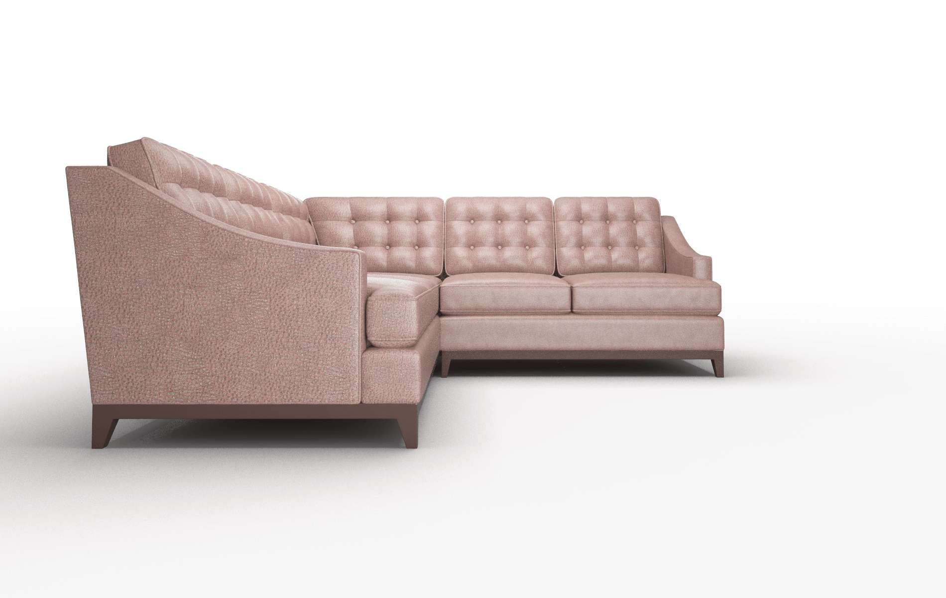 Geneva Ford Brown Sectional espresso legs 2