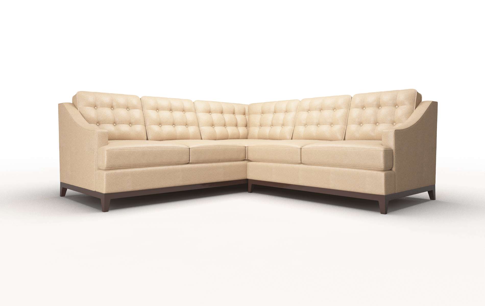 Geneva Ford dune Sectional Espresso Legs  1
