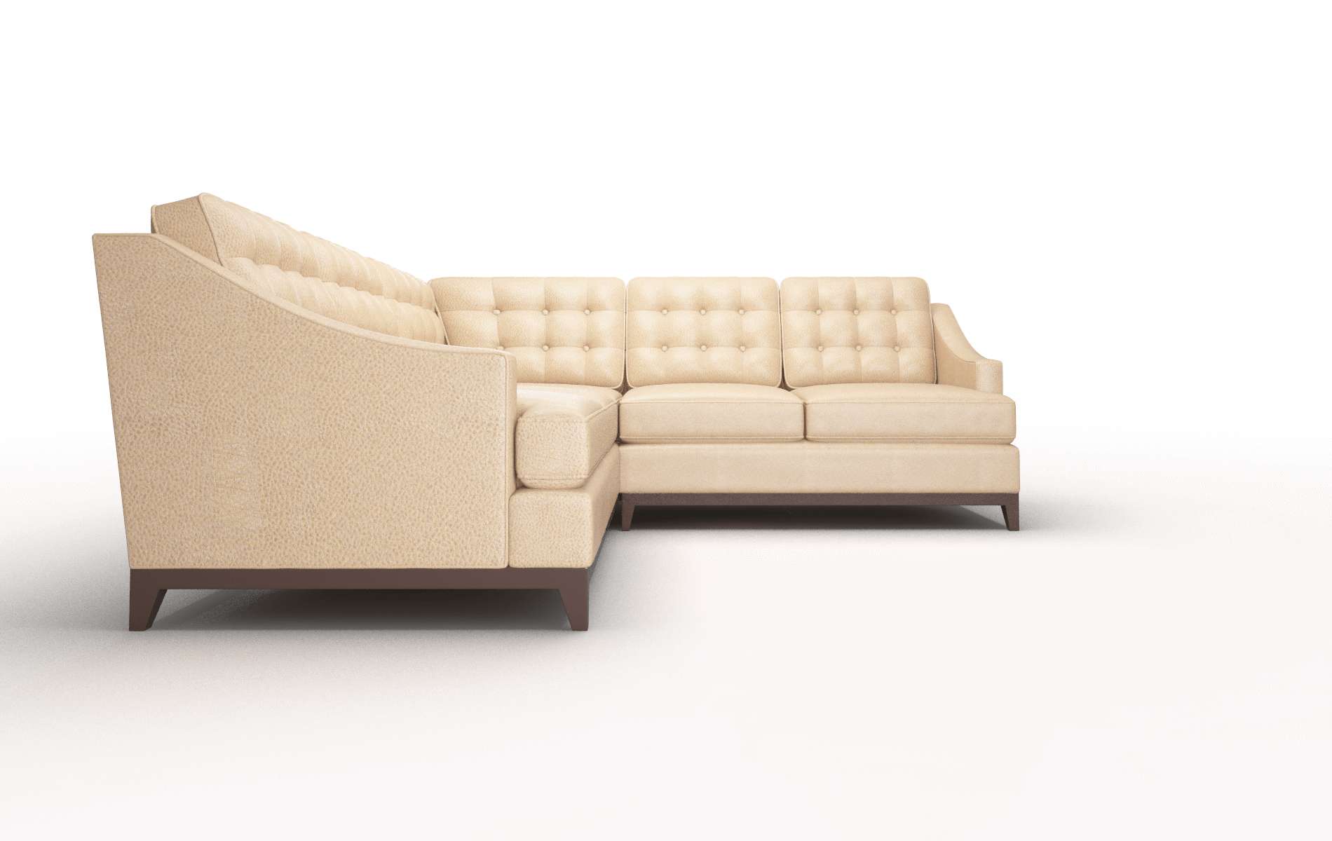 Geneva Ford Dune Sectional espresso legs 2