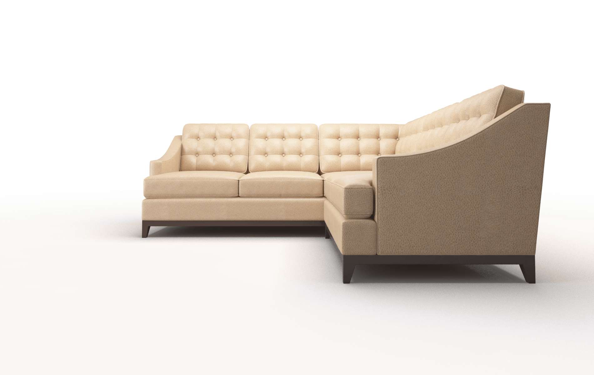 Geneva Ford Dune Sectional espresso legs 5
