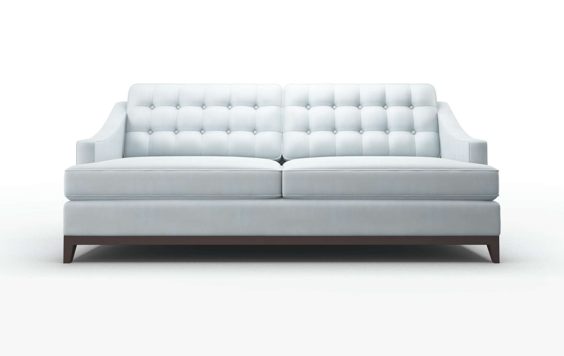 Geneva Hathaway Aqua Sofa espresso legs 1