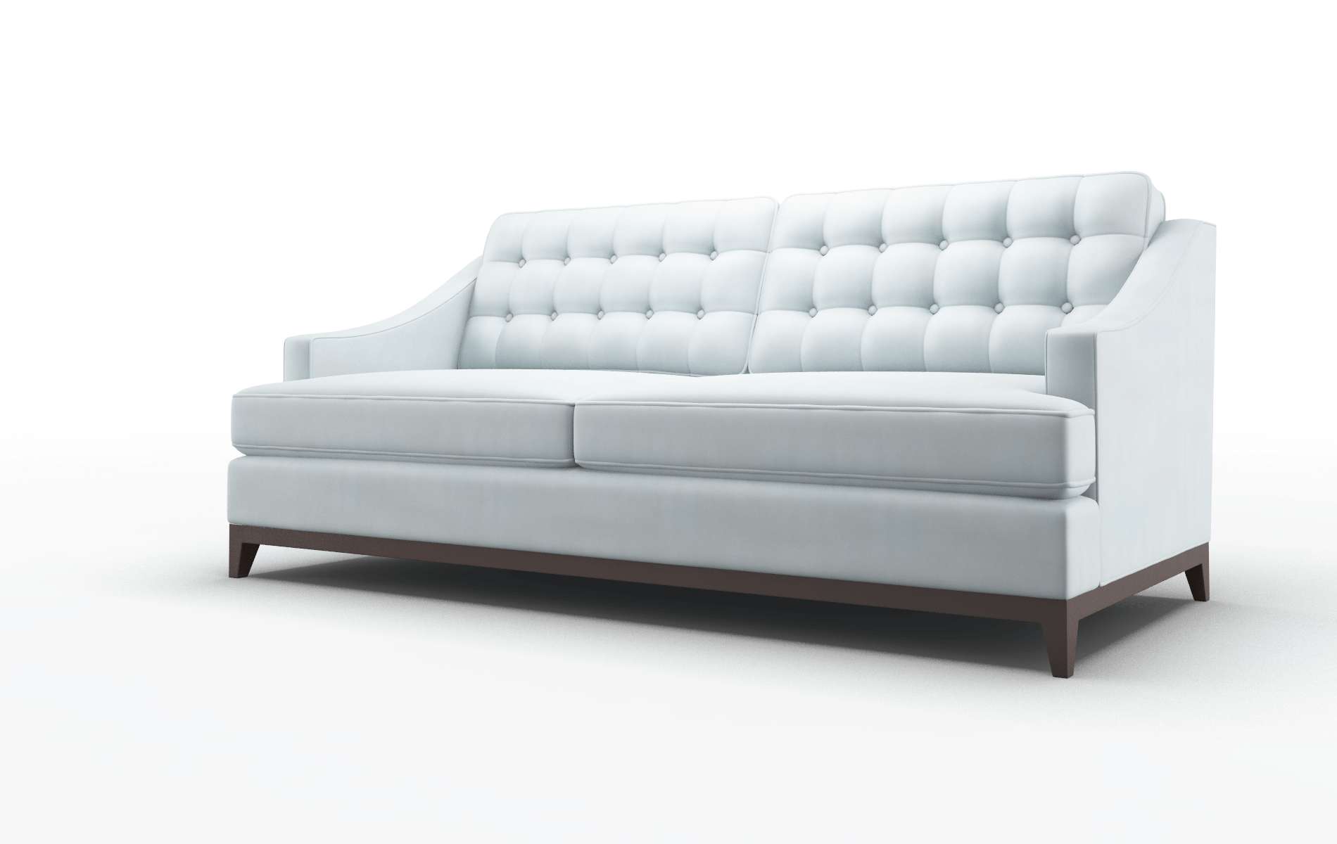 Geneva Hathaway Aqua Sofa espresso legs 4