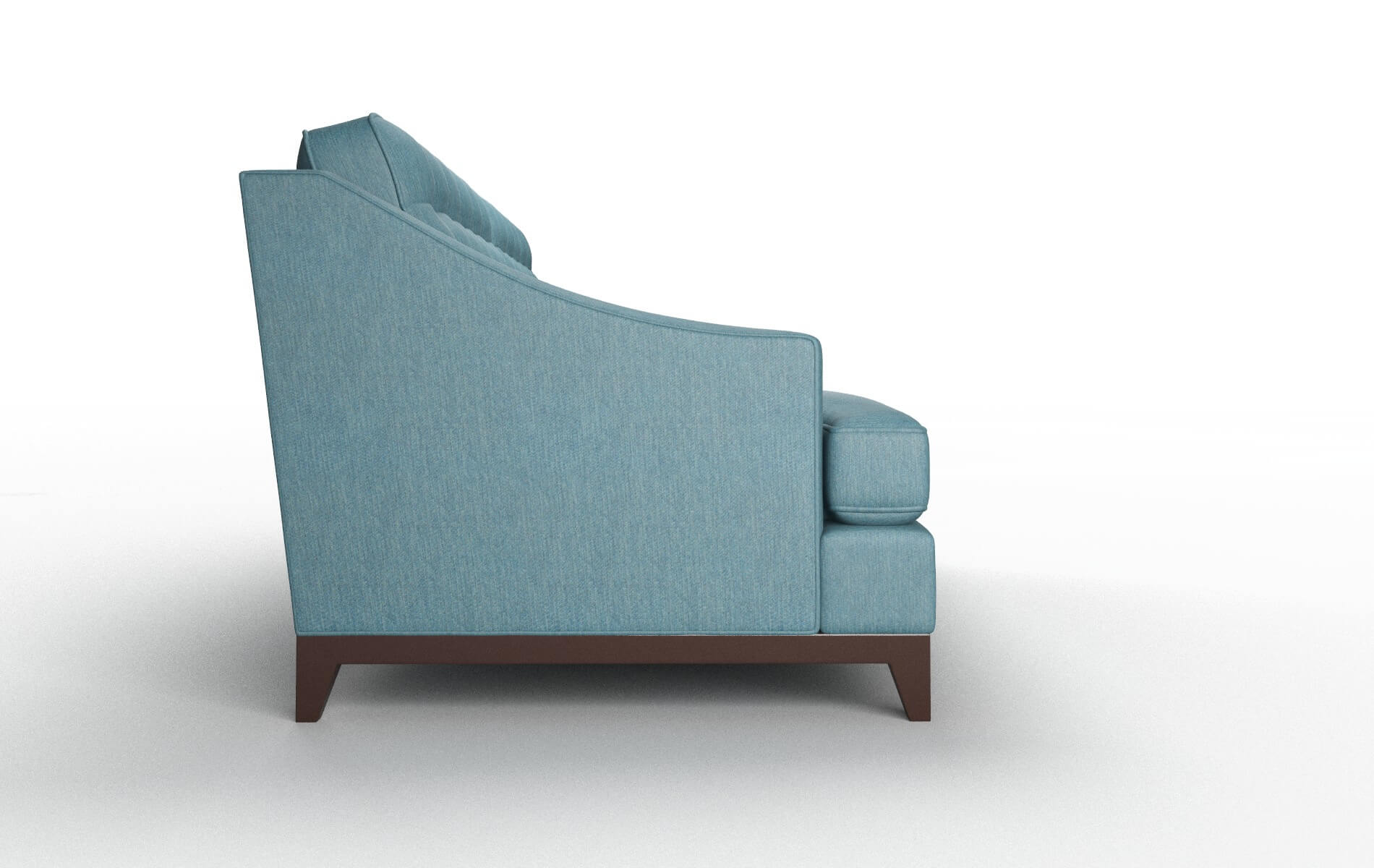 Geneva Hepburn Teal Sofa espresso legs 3