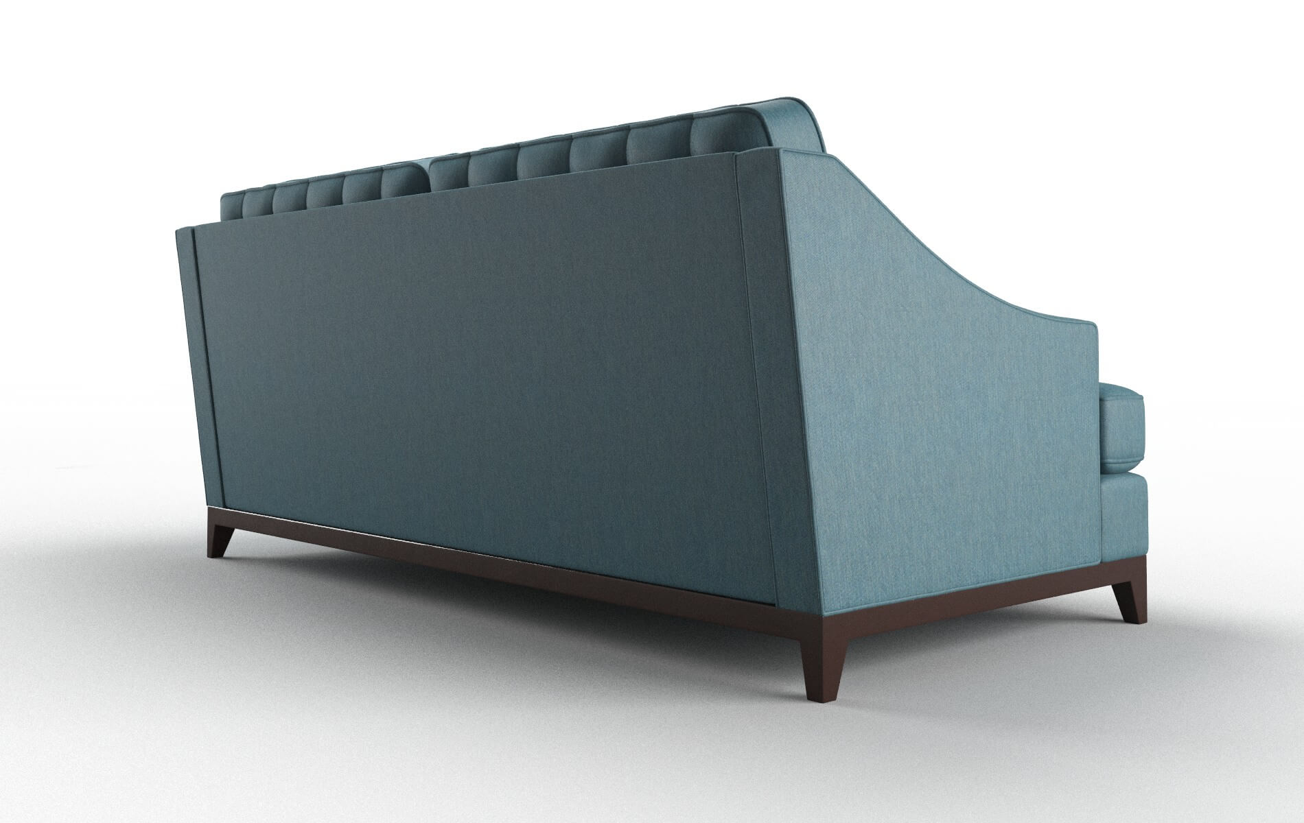 Geneva Hepburn Teal Sofa espresso legs 4