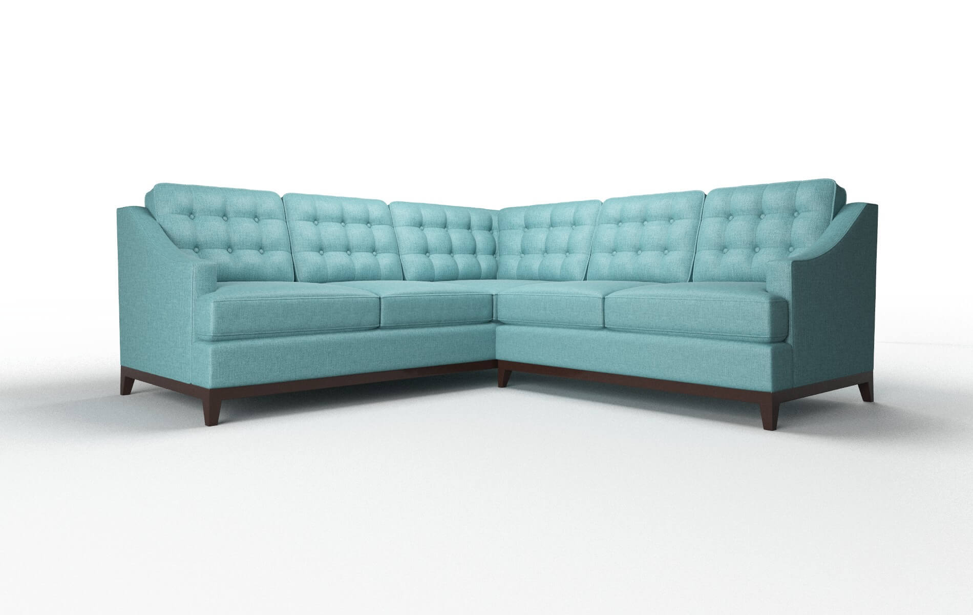 Geneva Hepburn_hrp emerald Sectional Espresso Legs  1