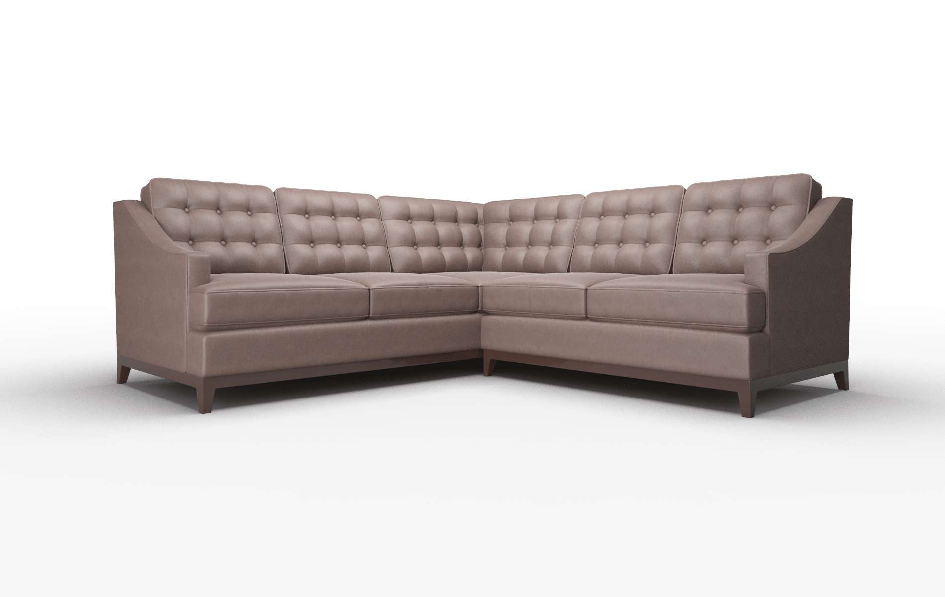 Geneva Insight Cafe Sectional espresso legs 1