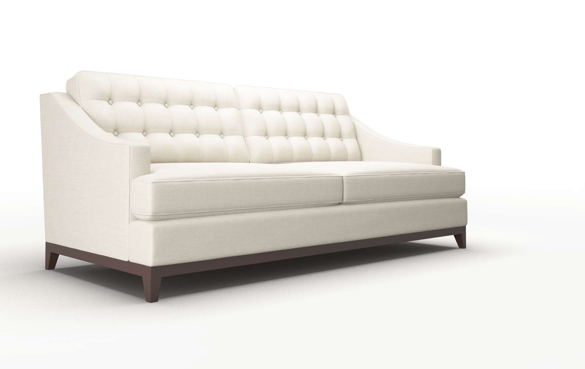 Geneva Keylargo Almond Sofa espresso legs 2