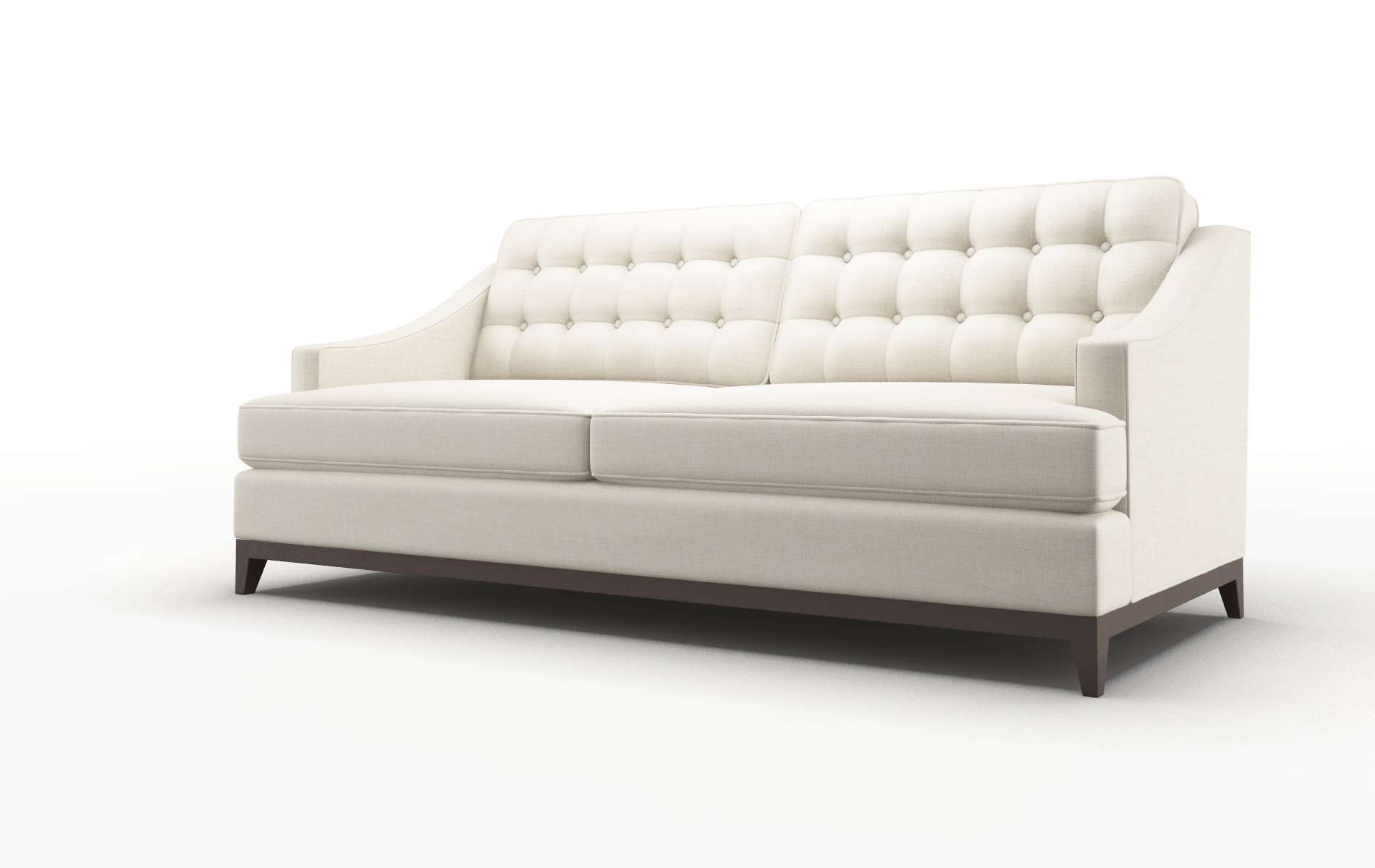 Geneva Keylargo Almond Sofa espresso legs 4