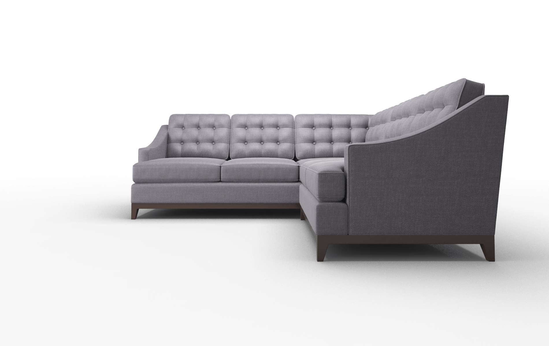 Geneva Keylargo Grape Sectional espresso legs 5