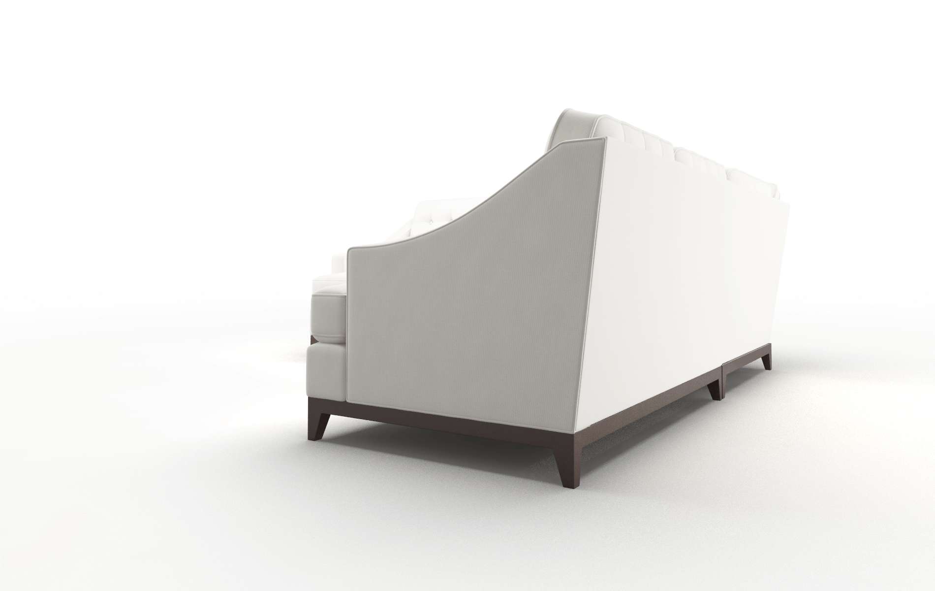 Geneva Keylargo Oatmeal Sectional espresso legs 4