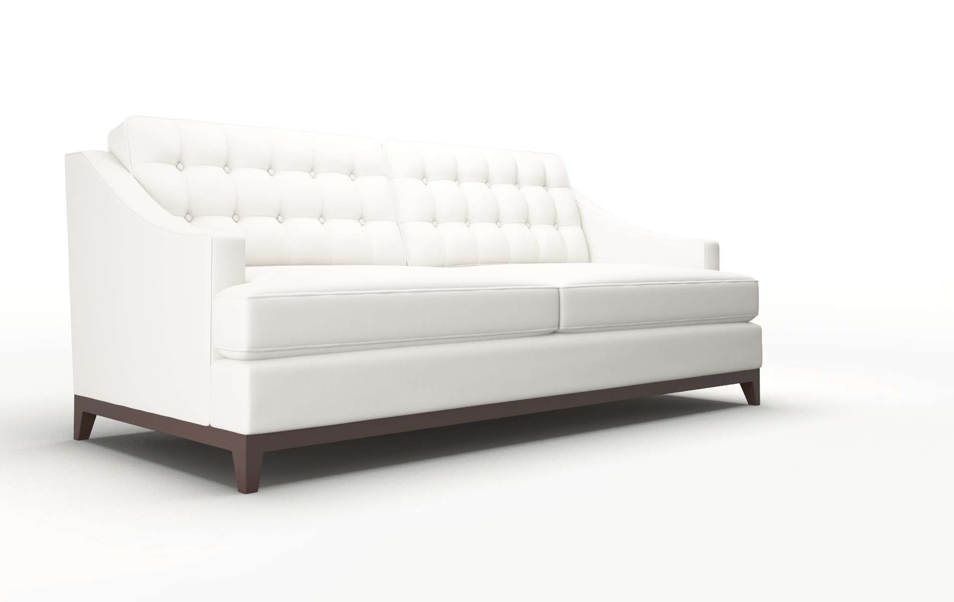 Geneva Keylargo Oatmeal Sofa espresso legs 2