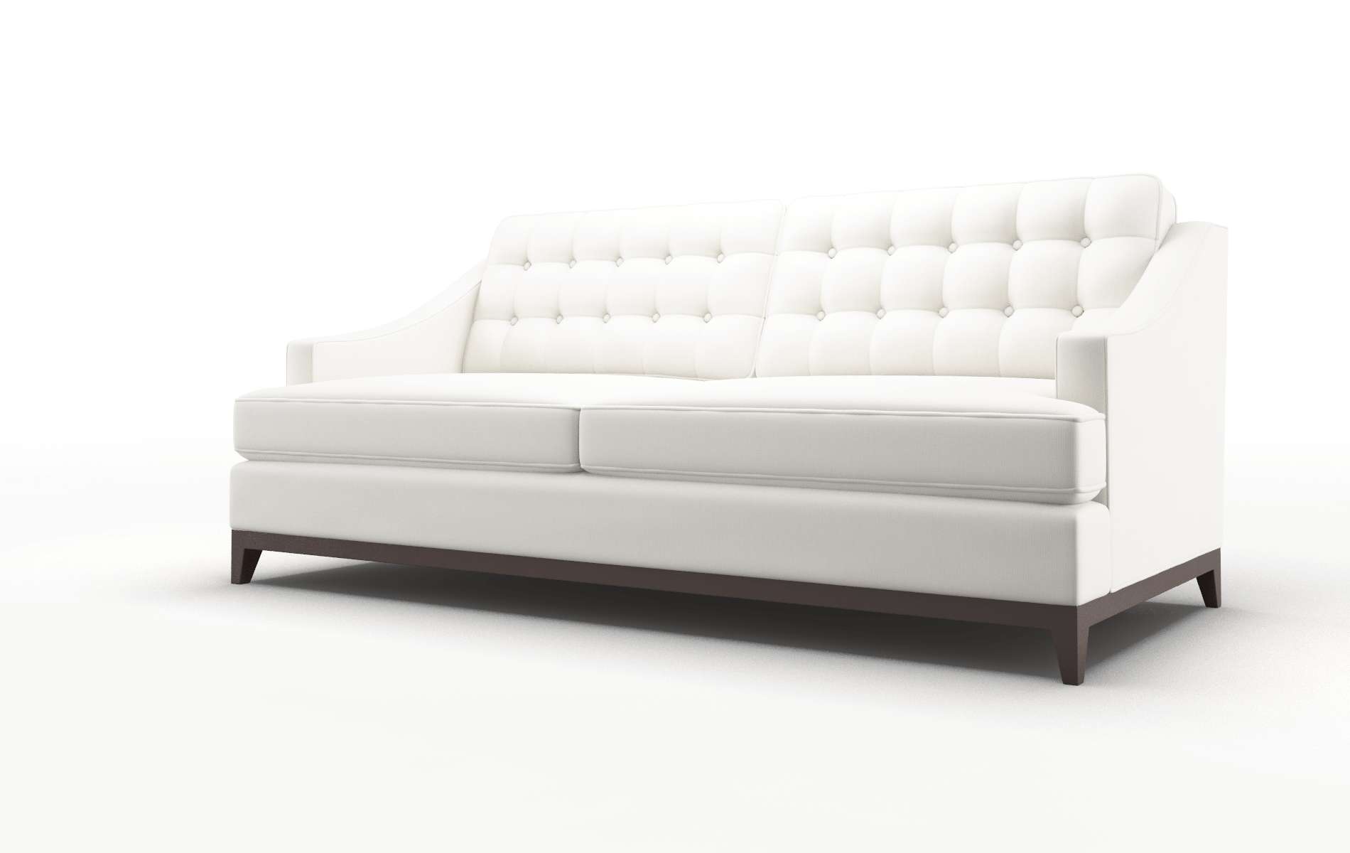 Geneva Keylargo Oatmeal Sofa espresso legs 4