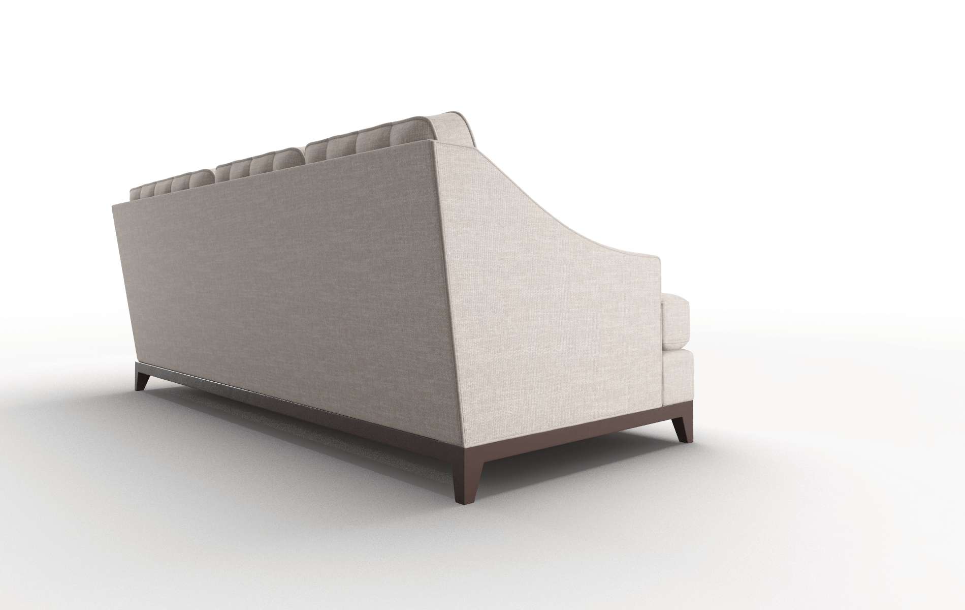 Geneva Keylargo Pumice Sectional espresso legs 3