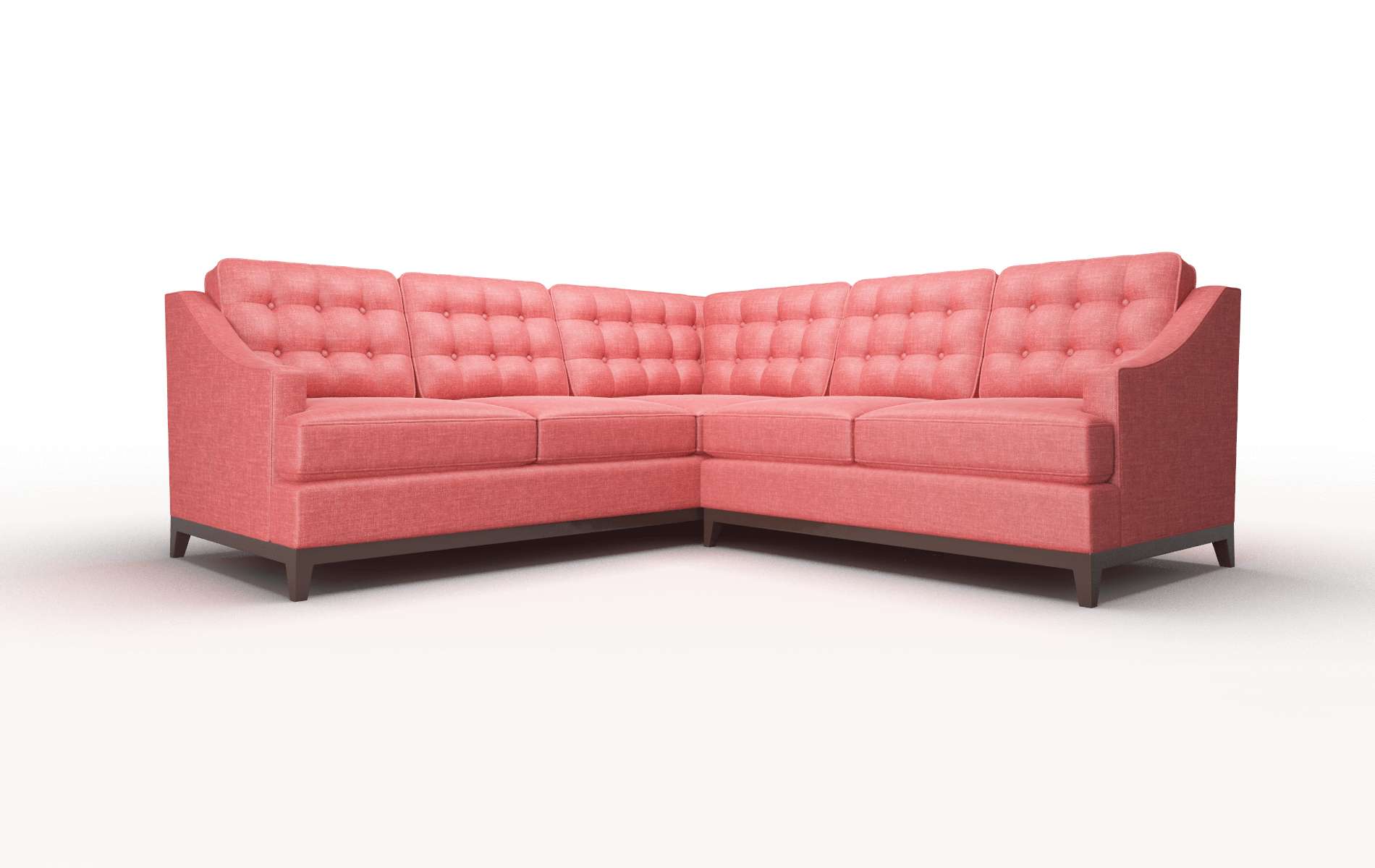 Geneva Keylargo Ruby Sectional espresso legs 1