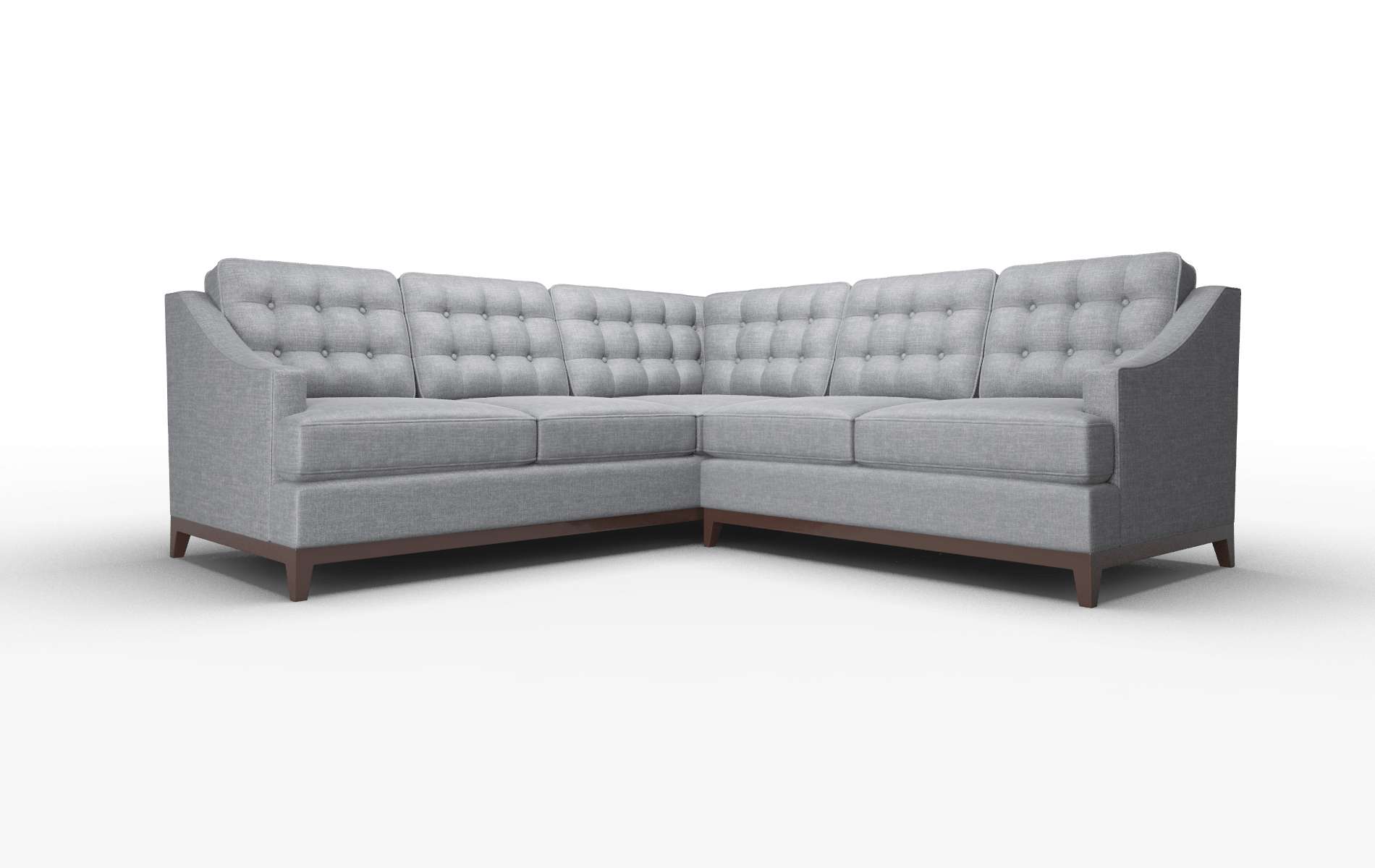 Geneva Lana Onyx Sectional espresso legs 1