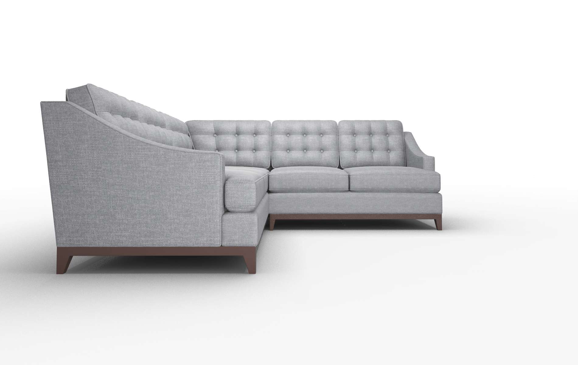 Geneva Lana Onyx Sectional espresso legs 2