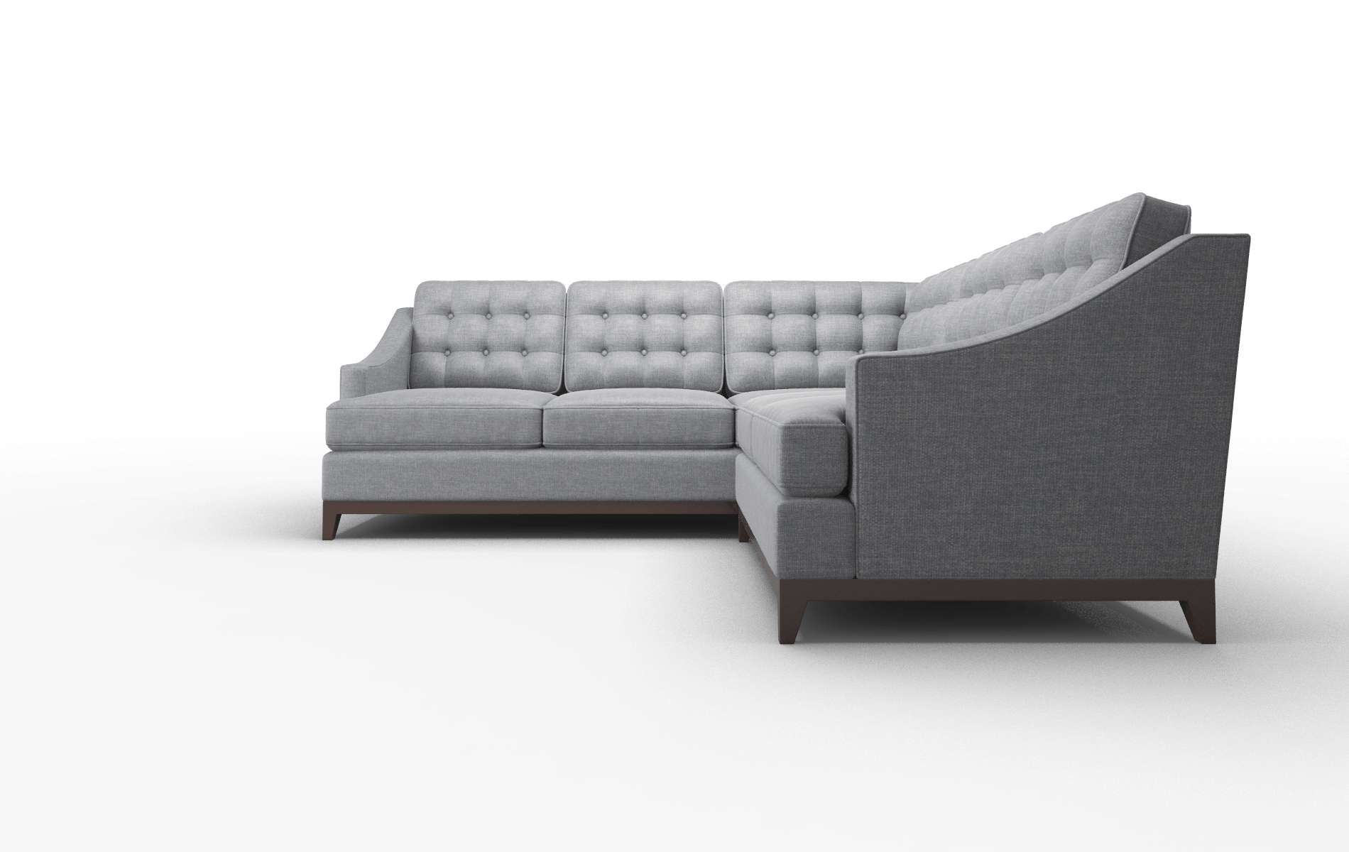 Geneva Lana Onyx Sectional espresso legs 5