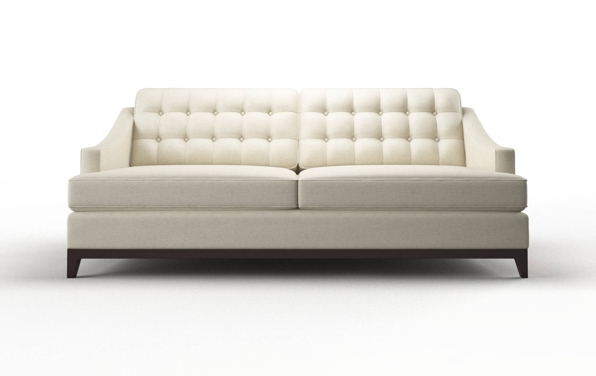 Geneva Lana Sand Sofa espresso legs 1