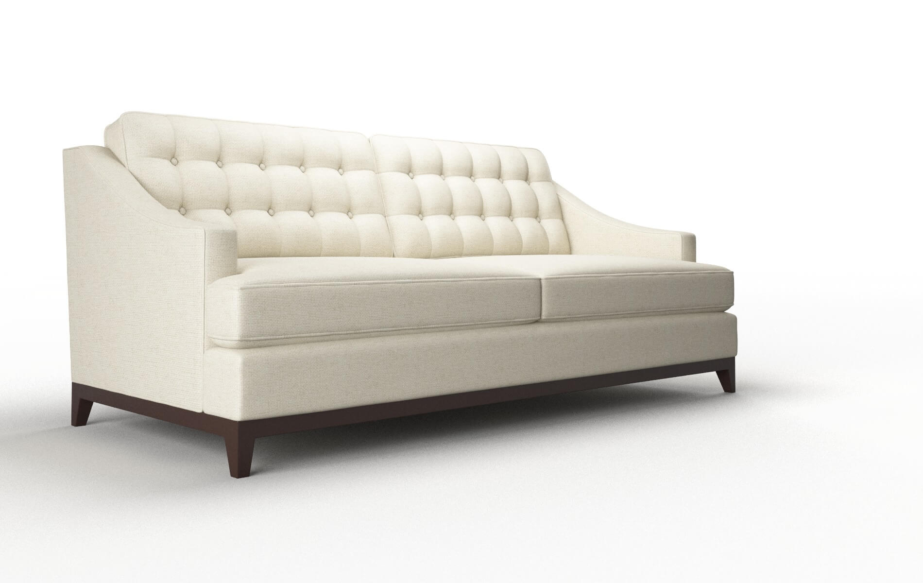 Geneva Lana Sand Sofa espresso legs 2