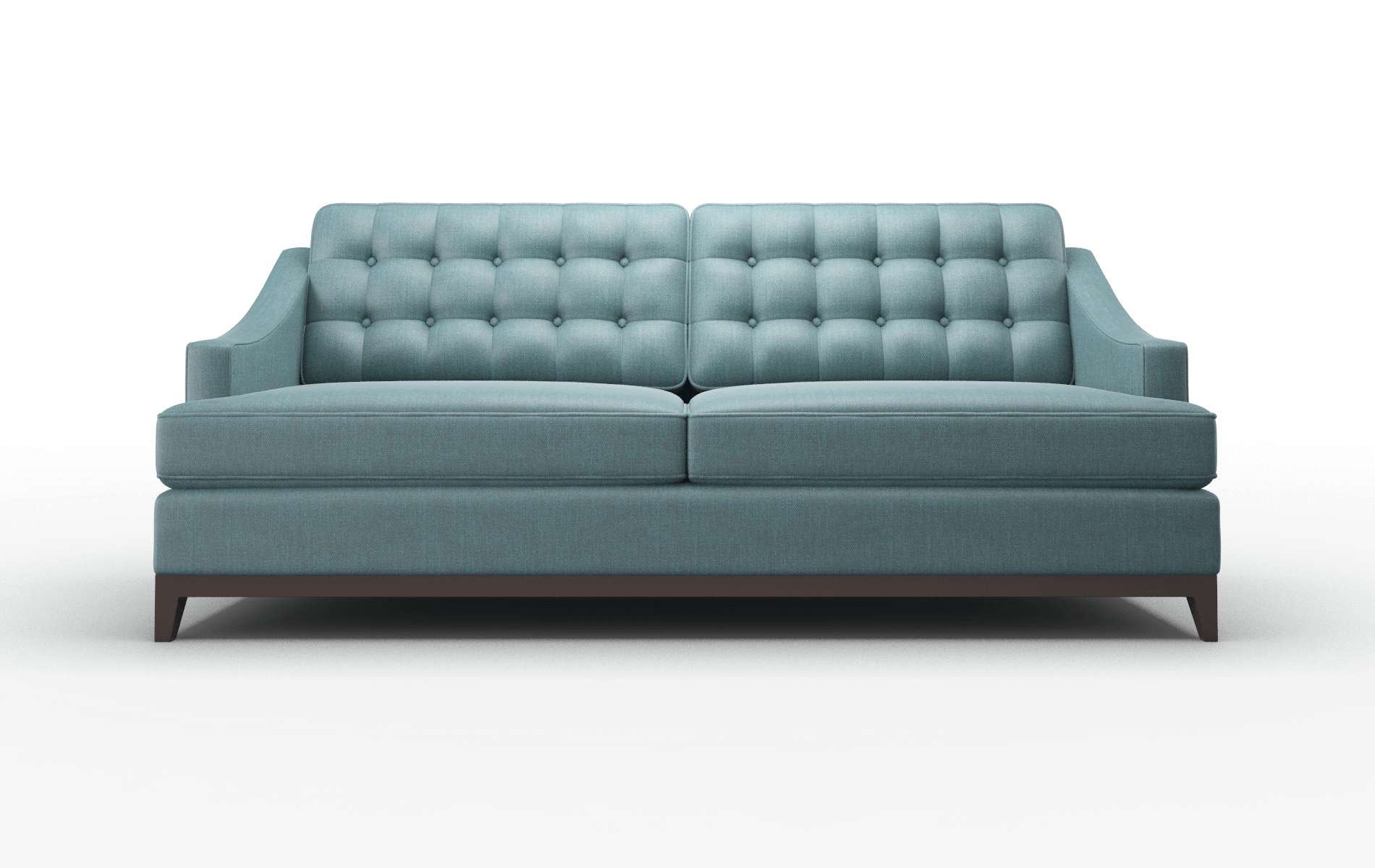 Geneva Leslie Peacock Sofa espresso legs 1