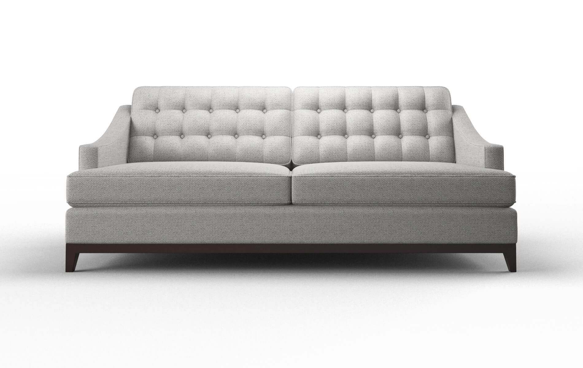 Geneva Malibu dove Sofa Espresso Legs  1