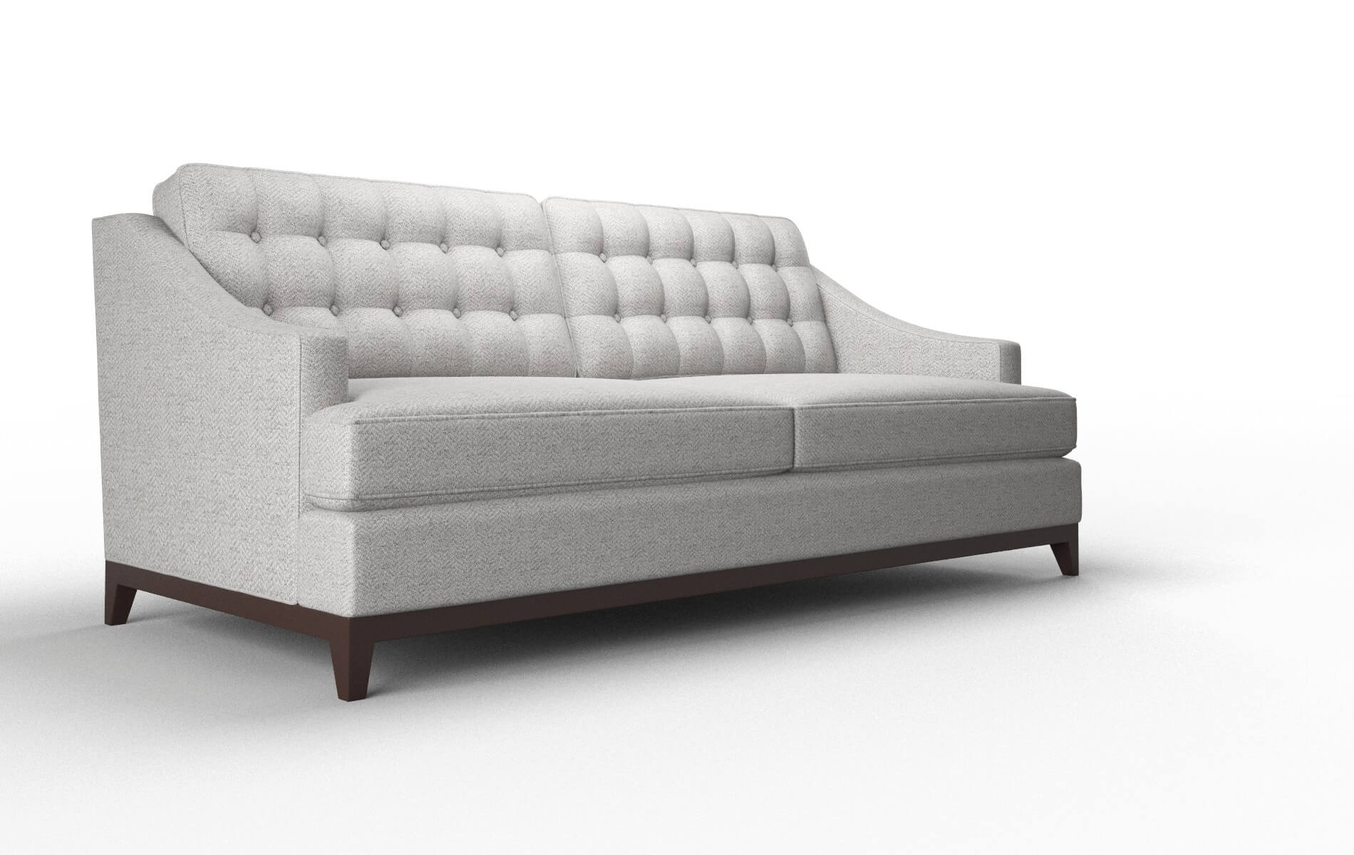 Geneva Malibu Dove Sofa espresso legs 2