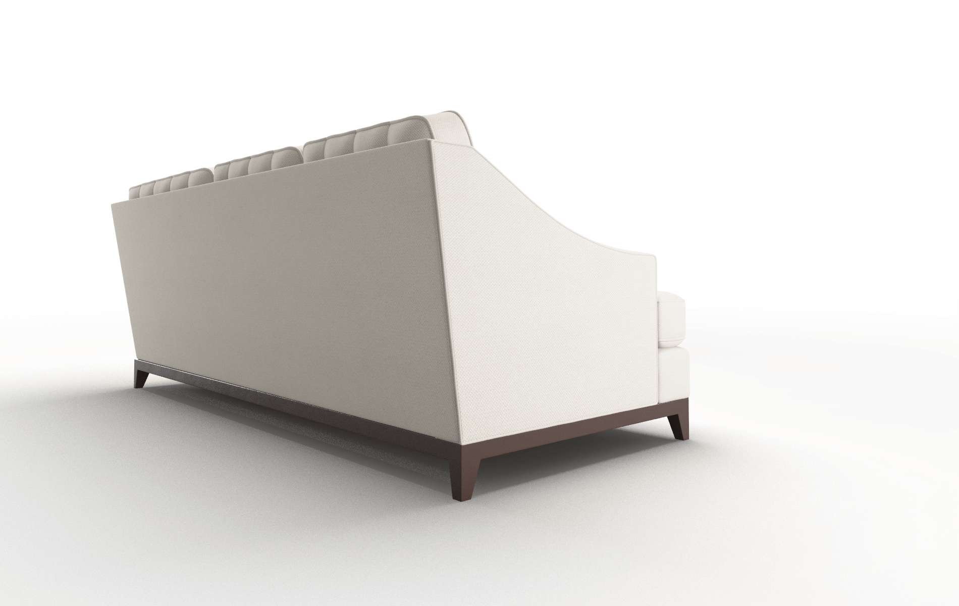 Geneva Malibu Linen Sectional espresso legs 3