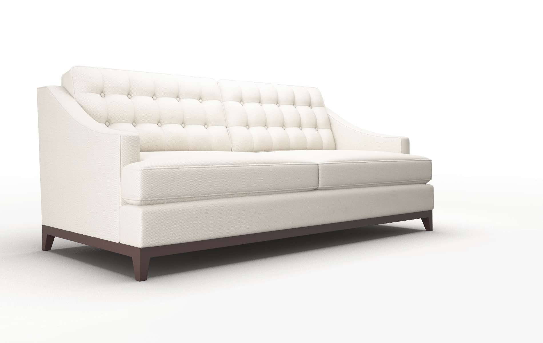 Geneva Malibu Linen Sofa espresso legs 2
