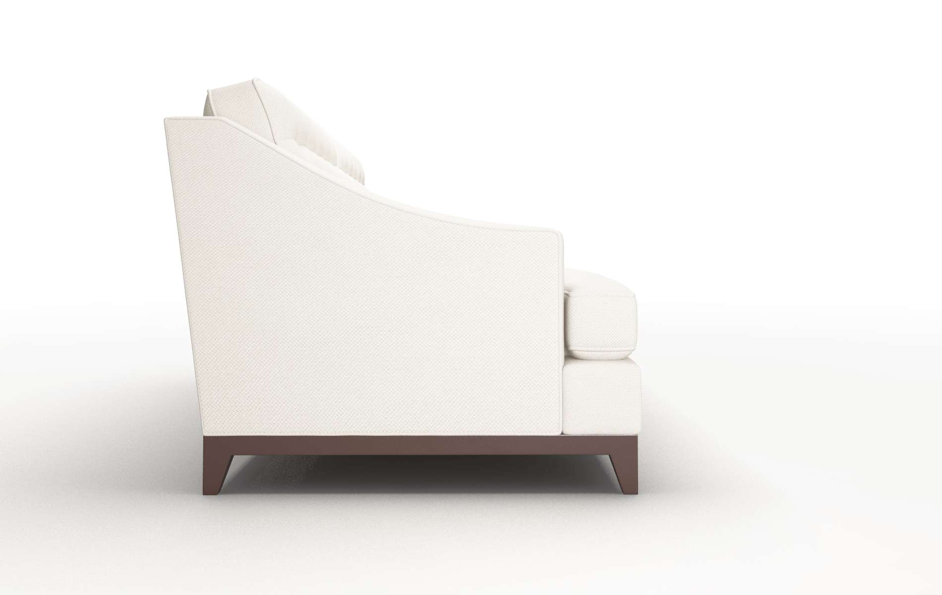 Geneva Malibu Linen Sofa espresso legs 3