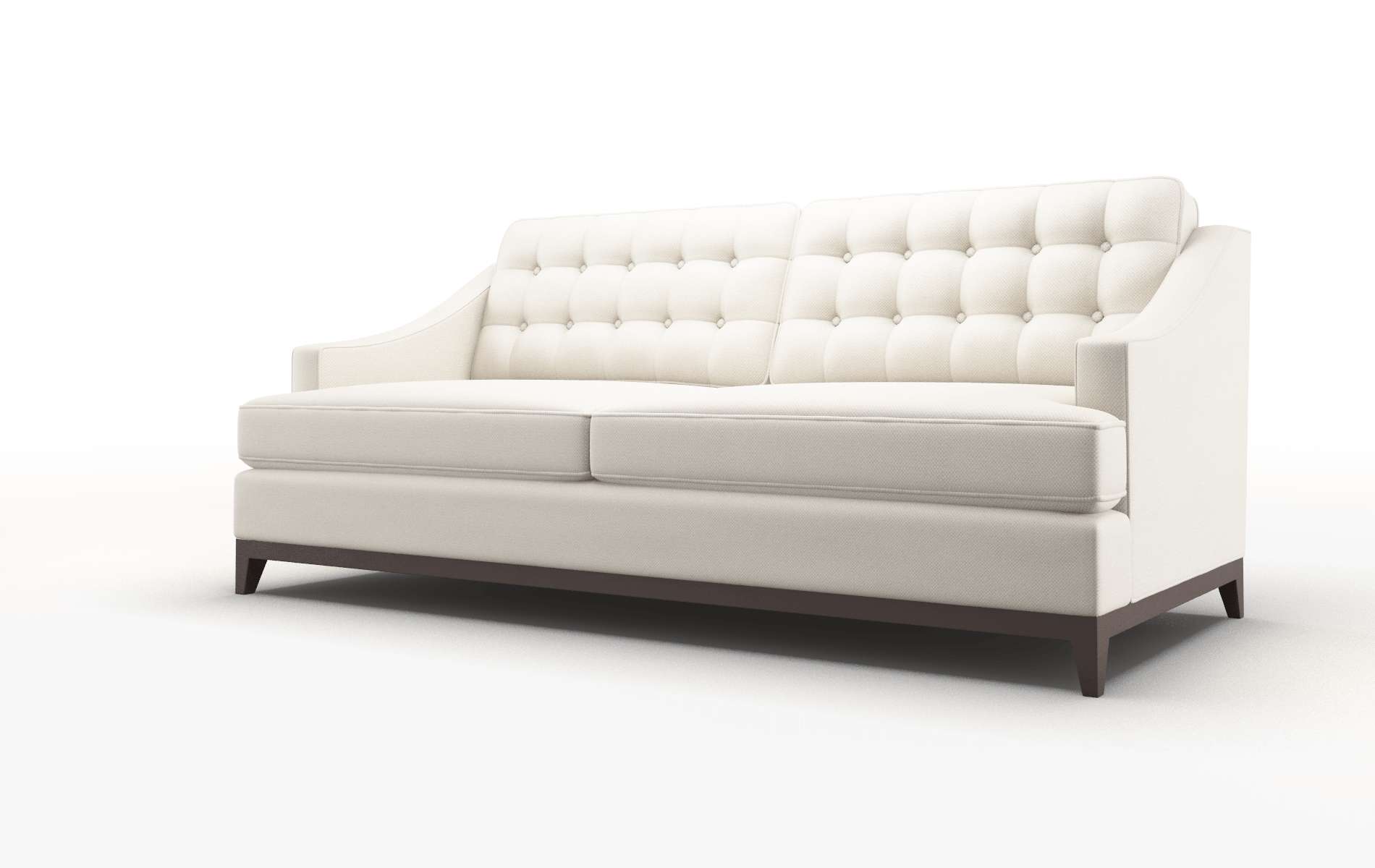 Geneva Malibu Linen Sofa espresso legs 4
