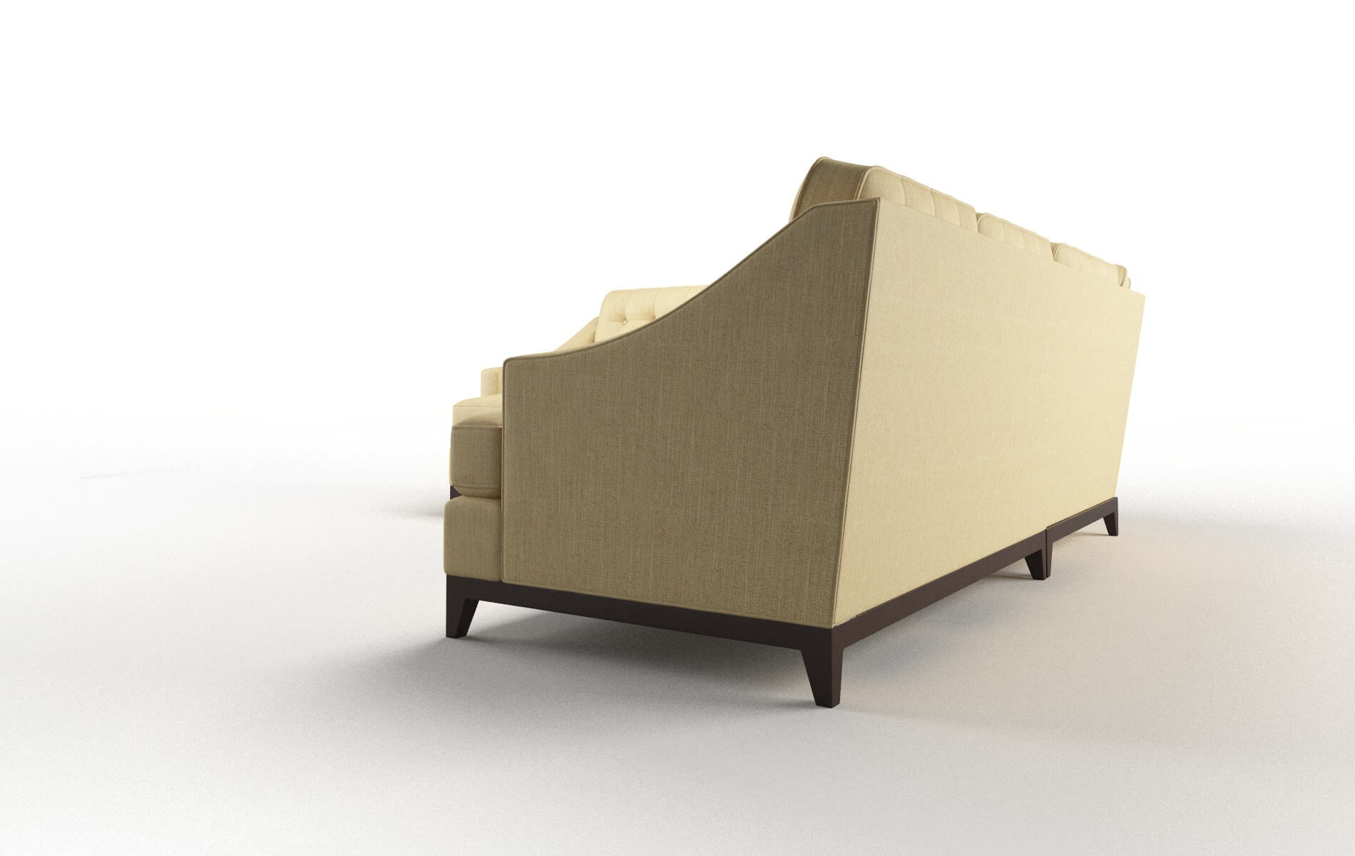 Geneva Malibu Maize Sectional espresso legs 4